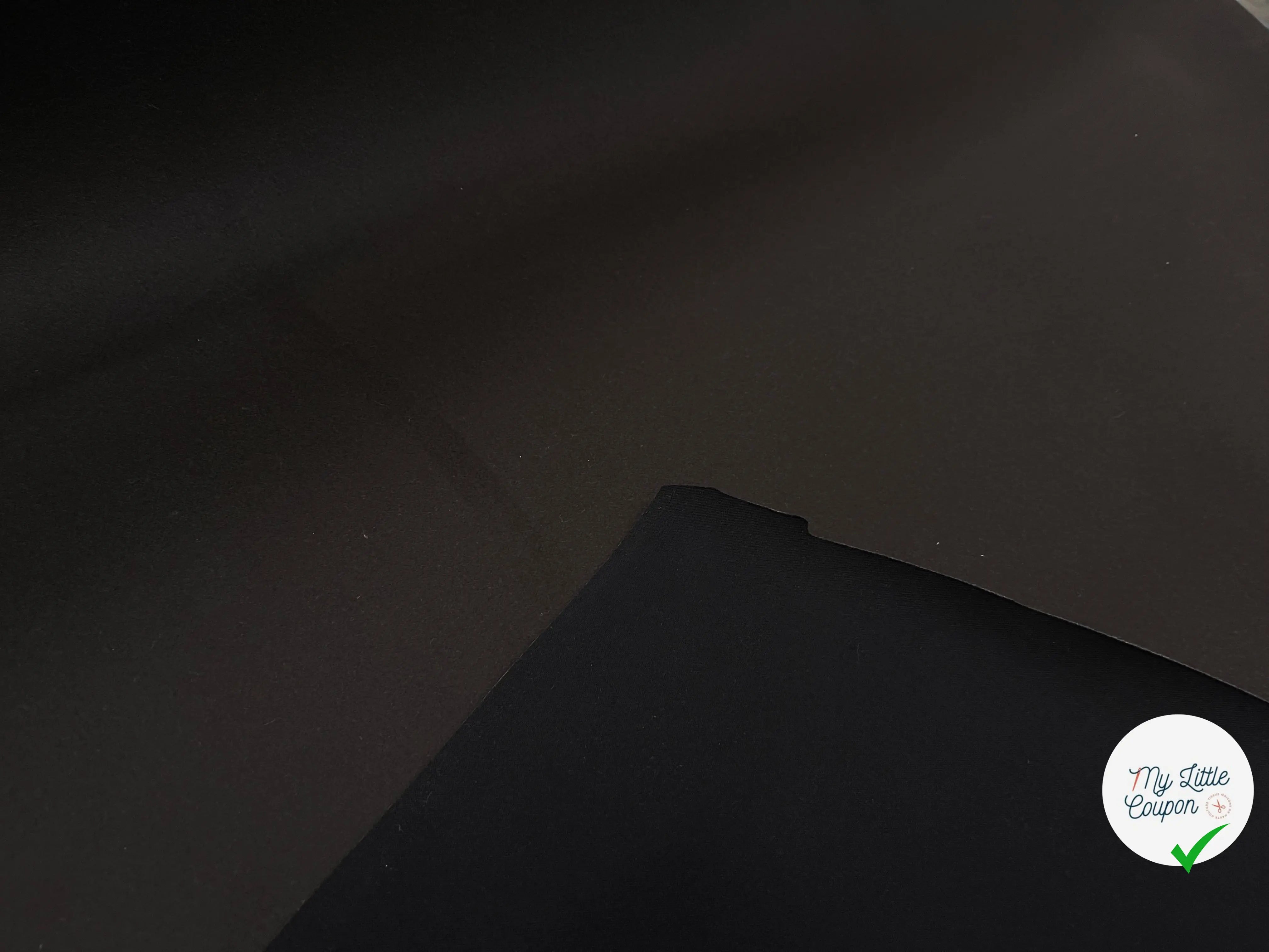 LAINAGE CABAN CONTRECOLLÉ NOIR & CHOCOLAT - My Little Coupon