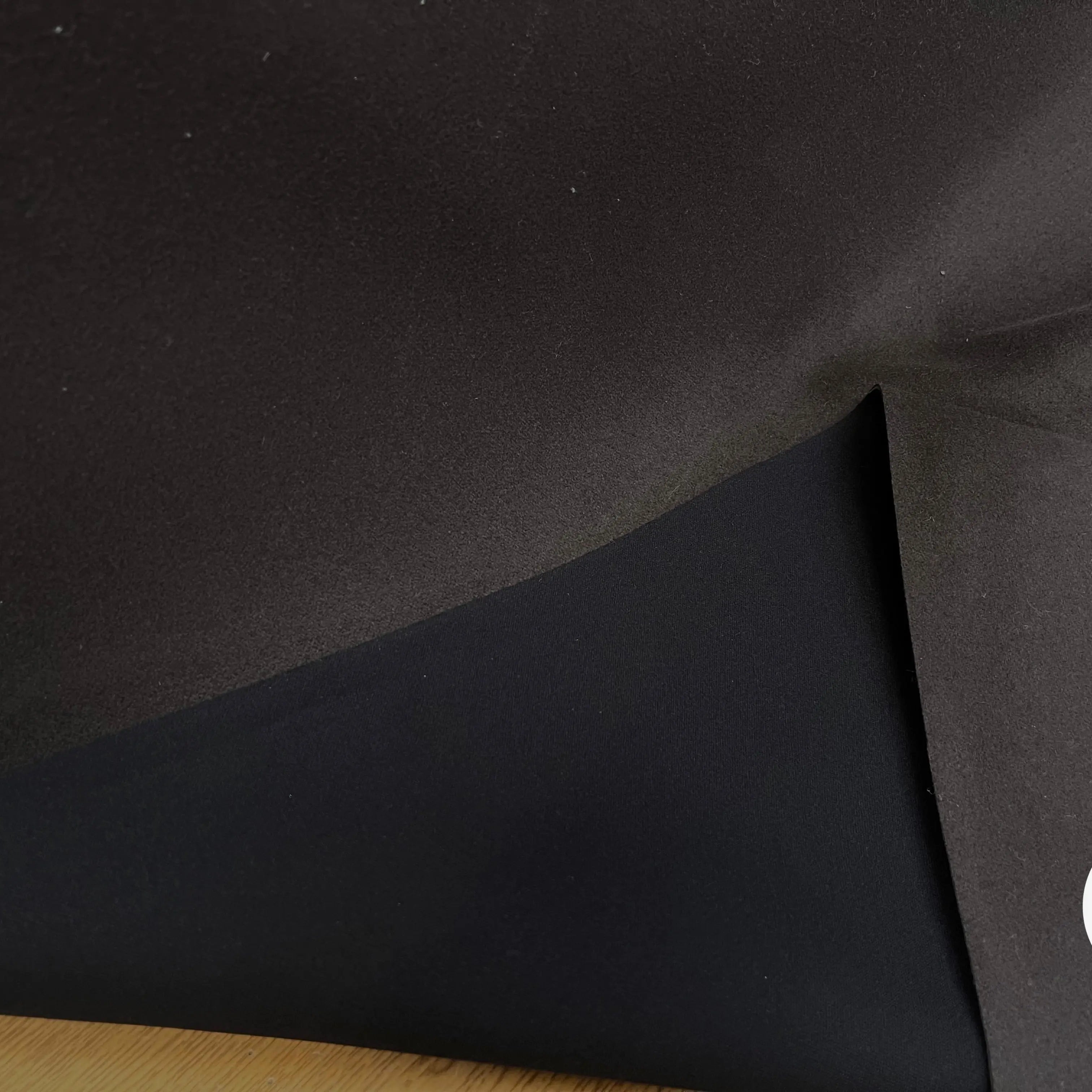 LAINAGE CABAN CONTRECOLLÉ NOIR & CHOCOLAT - My Little Coupon