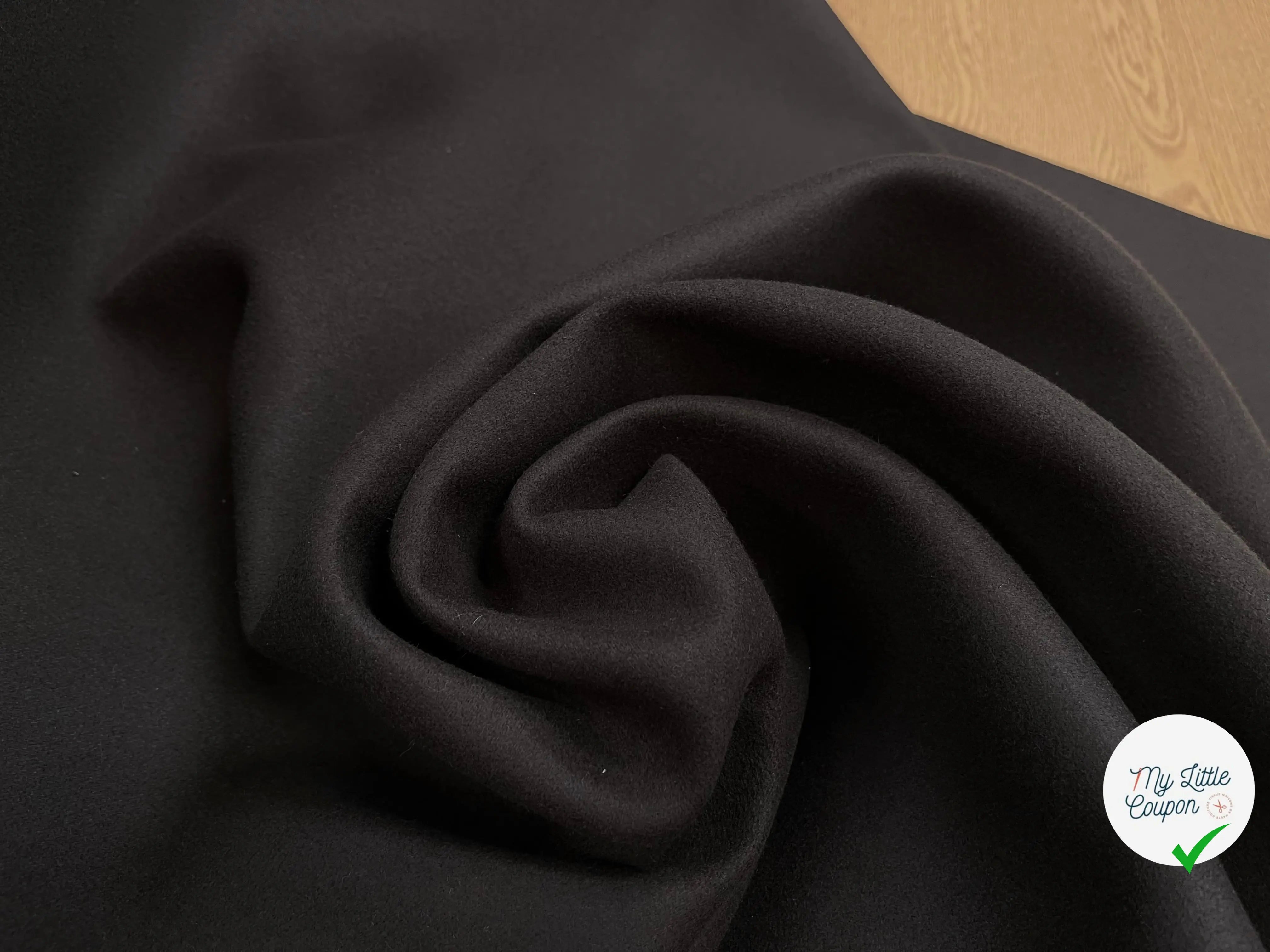 LAINAGE CABAN CONTRECOLLÉ NOIR & CHOCOLAT - My Little Coupon