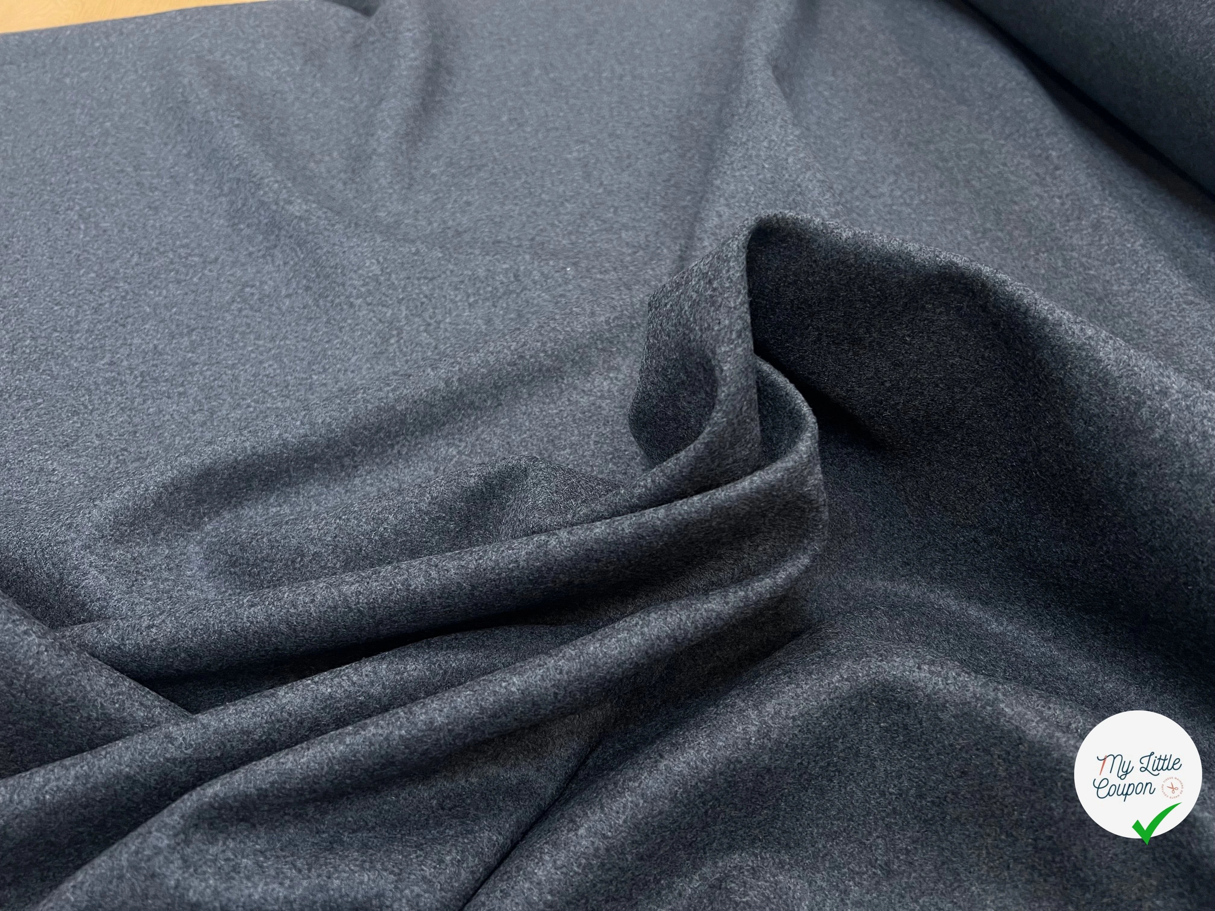 LAINAGE CABAN GRIS FONCÉ CHIC 80% LAINE VIERGE - My Little Coupon