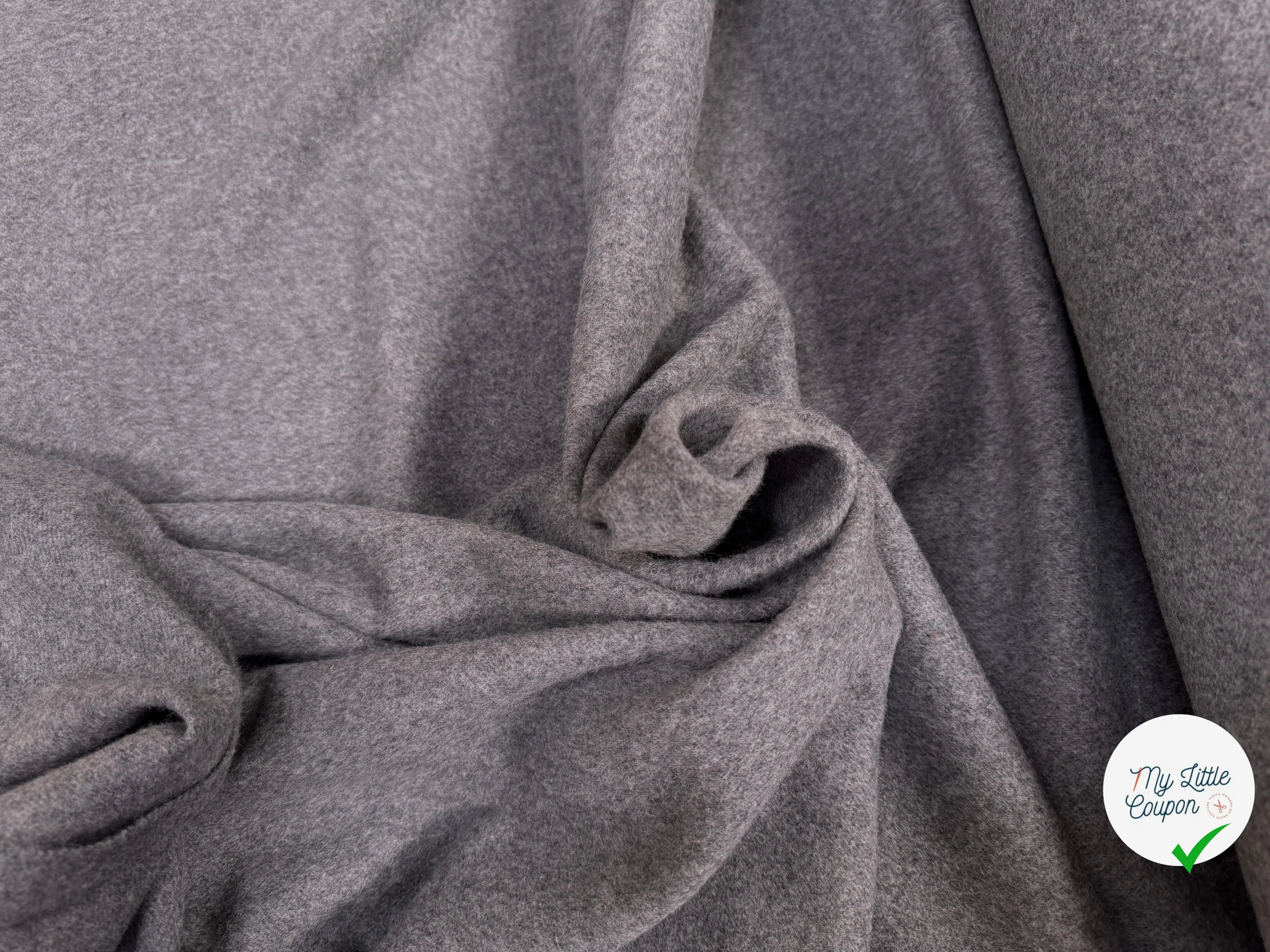 LAINAGE CACHEMIRE ALPAGA GRIS MOUCHETE - My Little Coupon