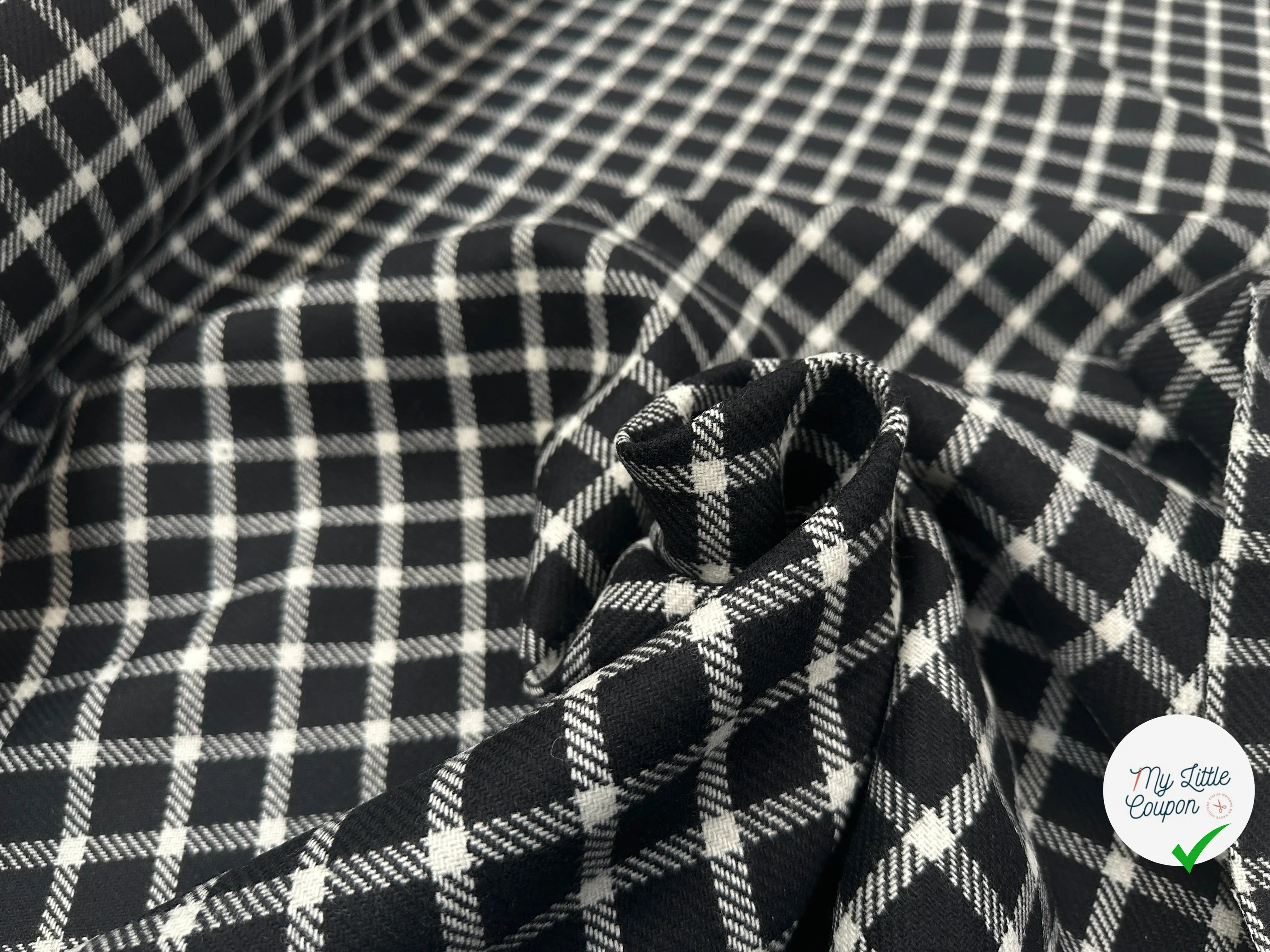 LAINAGE CARREAUX BLACK AND WHITE SQUARE - My Little Coupon