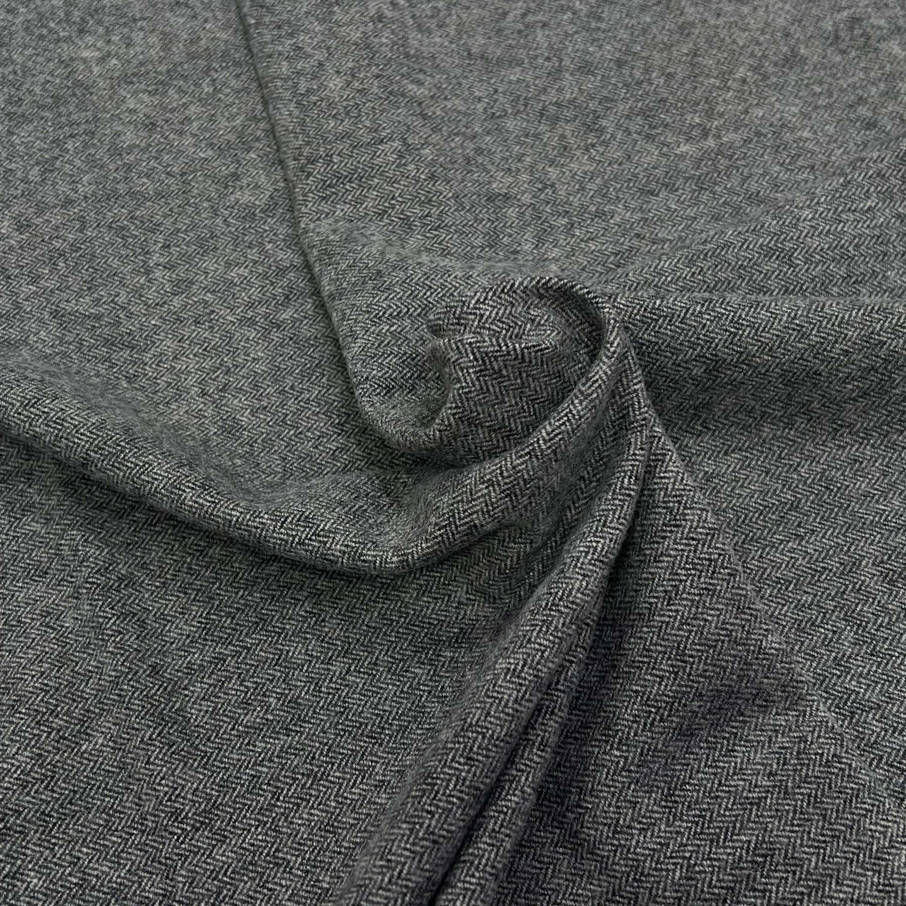 LAINAGE CHEVRON GRIS 80% LAINE 150CM - My Little Coupon