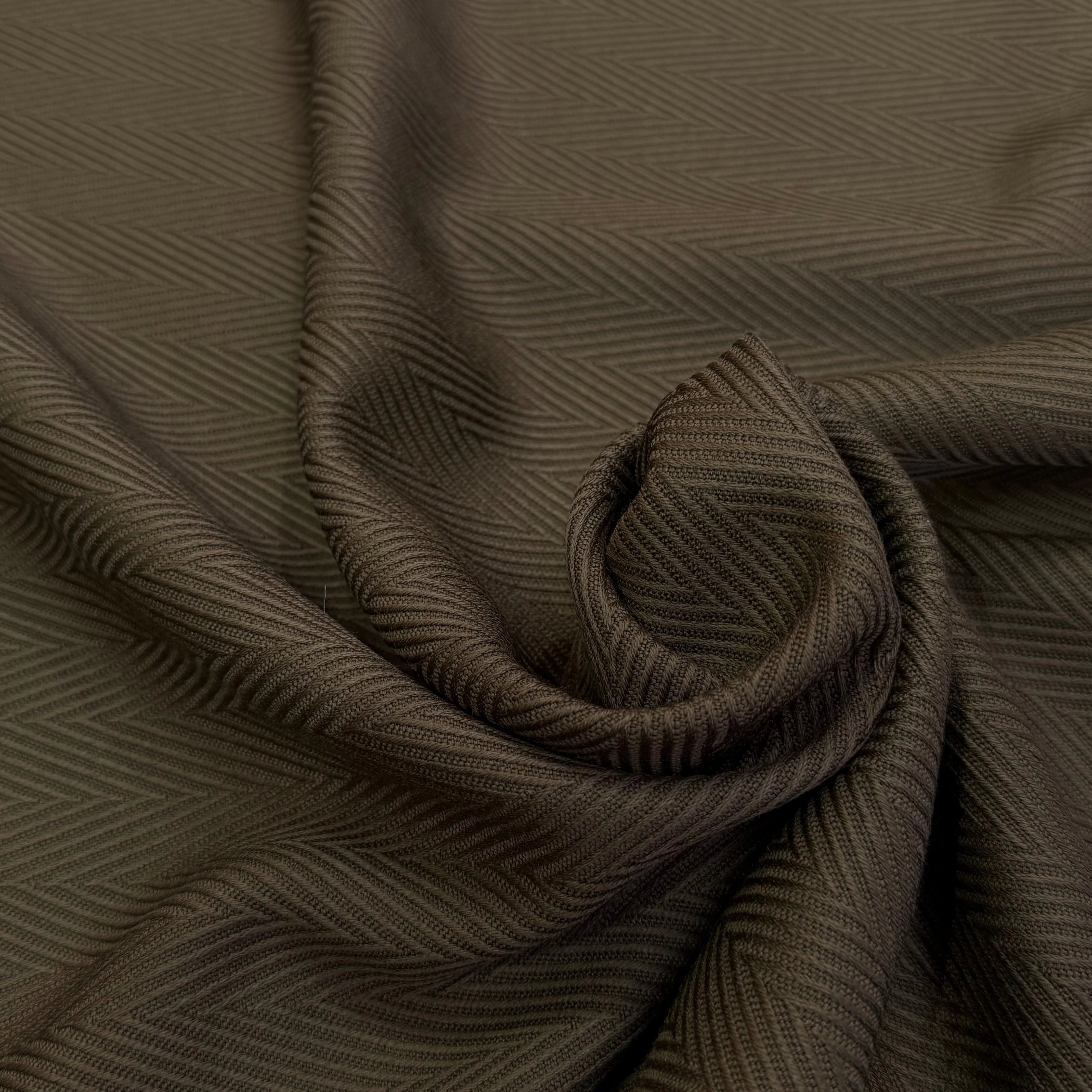 LAINAGE CHEVRON LOURD CHOCO MARRON SUPERBE - My Little Coupon