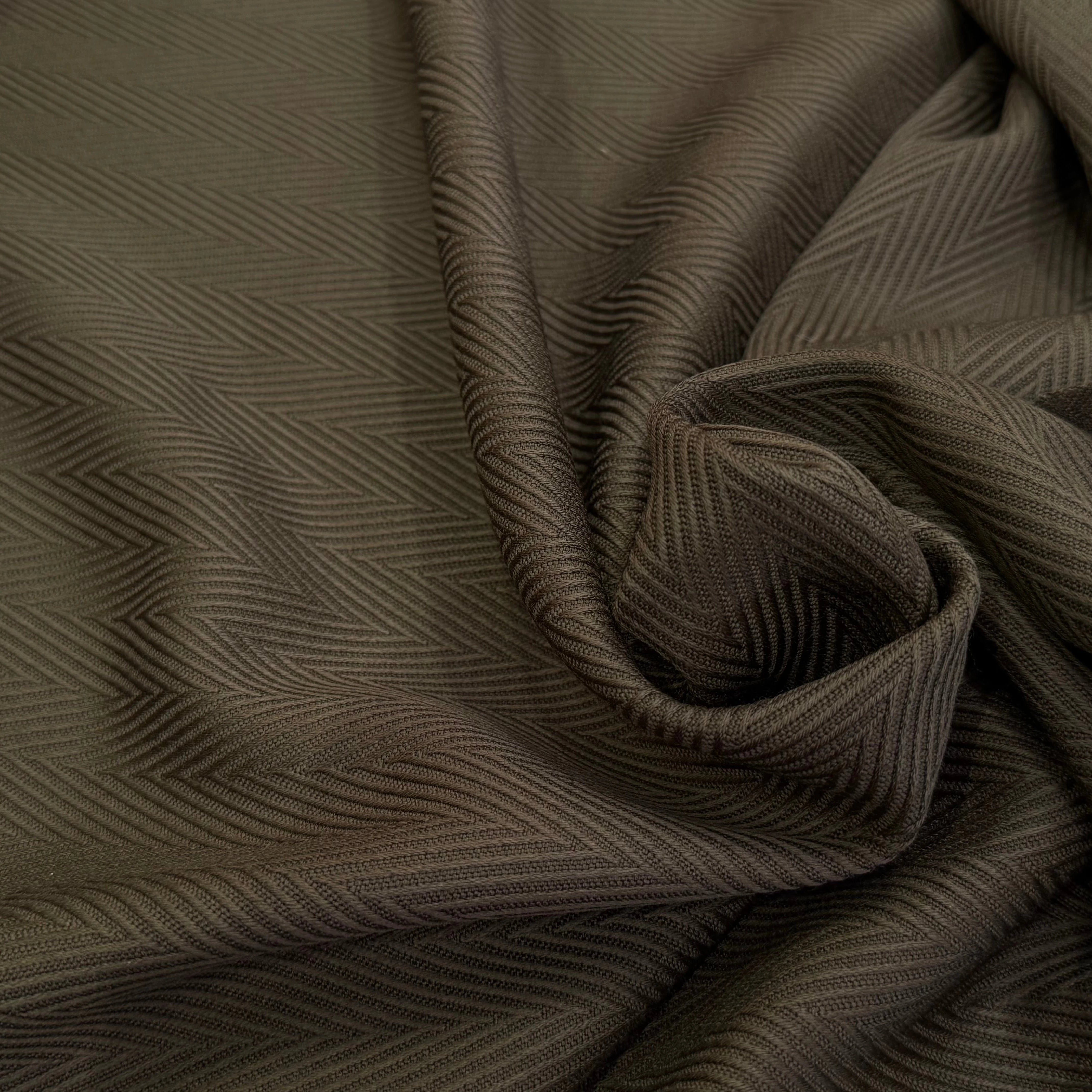 LAINAGE CHEVRON LOURD CHOCO MARRON SUPERBE - My Little Coupon