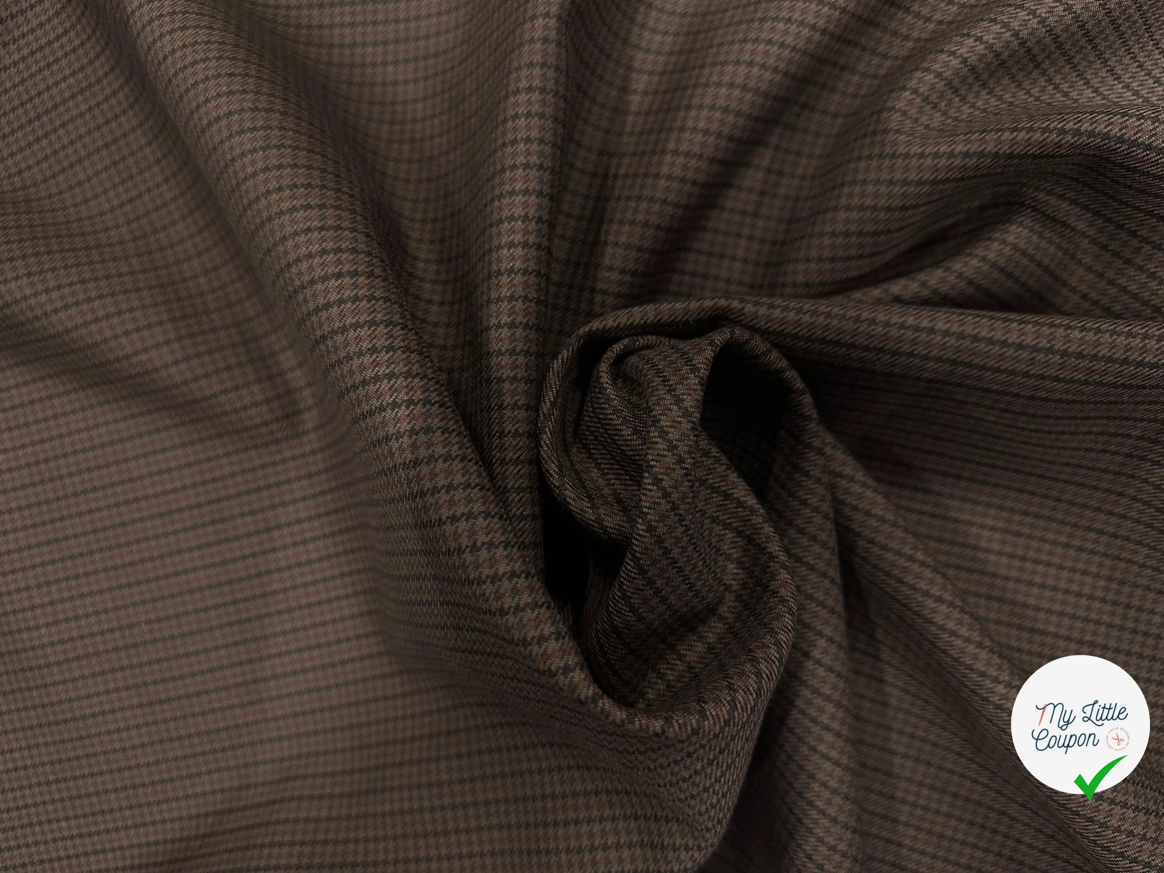 LAINAGE CONFORT CAVIAR BLACK AND BROWN - My Little Coupon - tissu - coudre