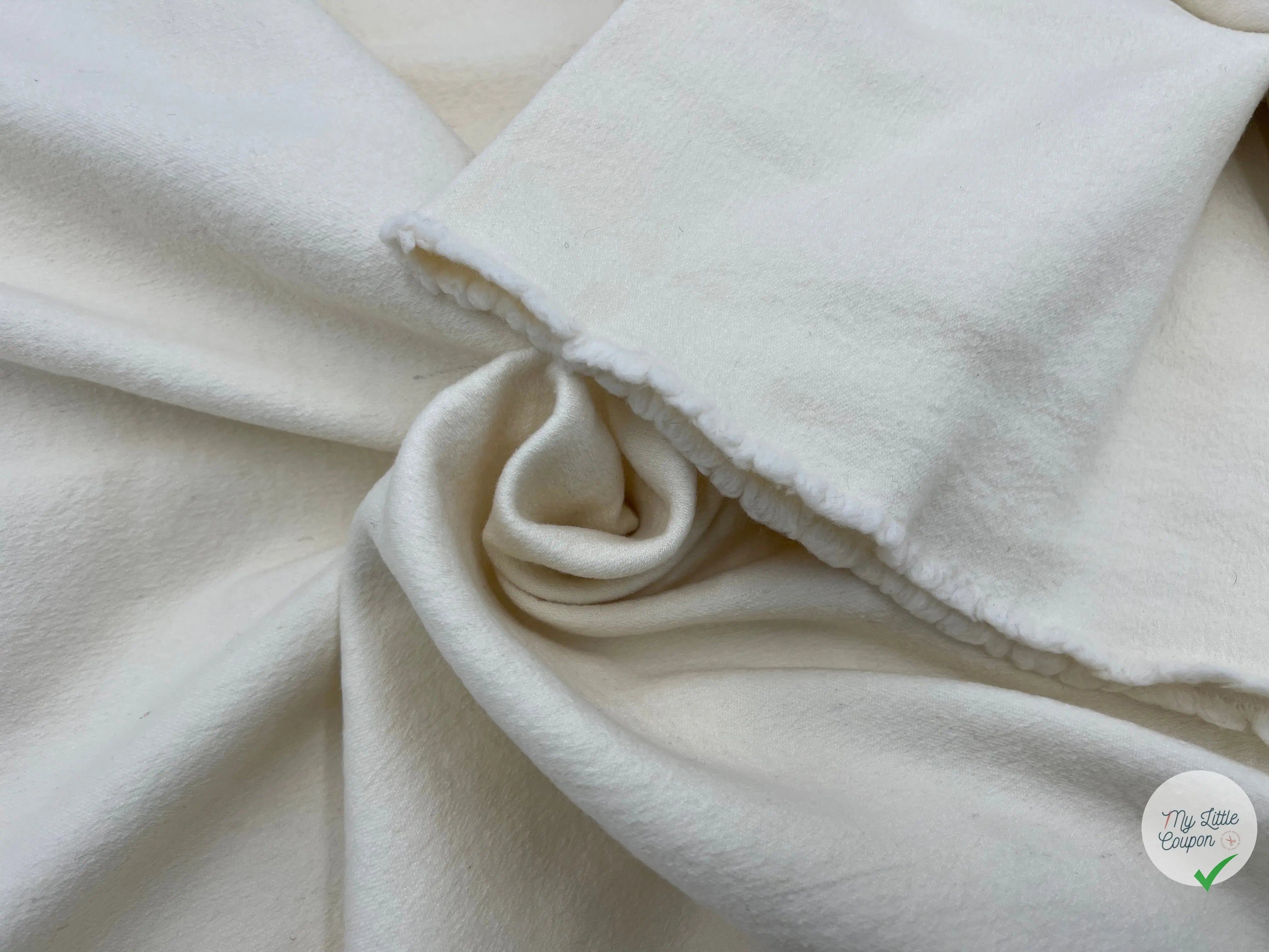 LAINAGE COQUILLE D'OEUF ASPECT BOUILLIE - coupon de tissu de 3 mĂštres - My Little Coupon - tissu - coudre