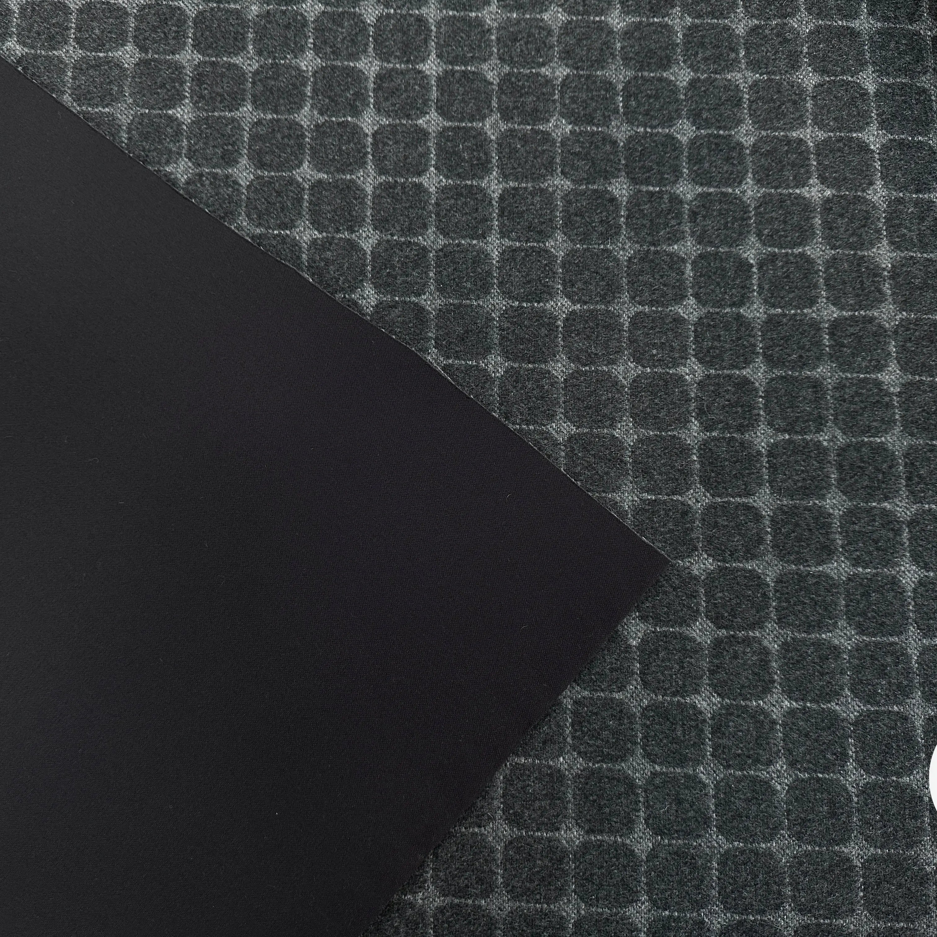 LAINAGE DIAMANTE CONTRECOLLÉ NÉOPRÈNE NOIR GRIS ANTHRACITE CLAIR MLC INTERN