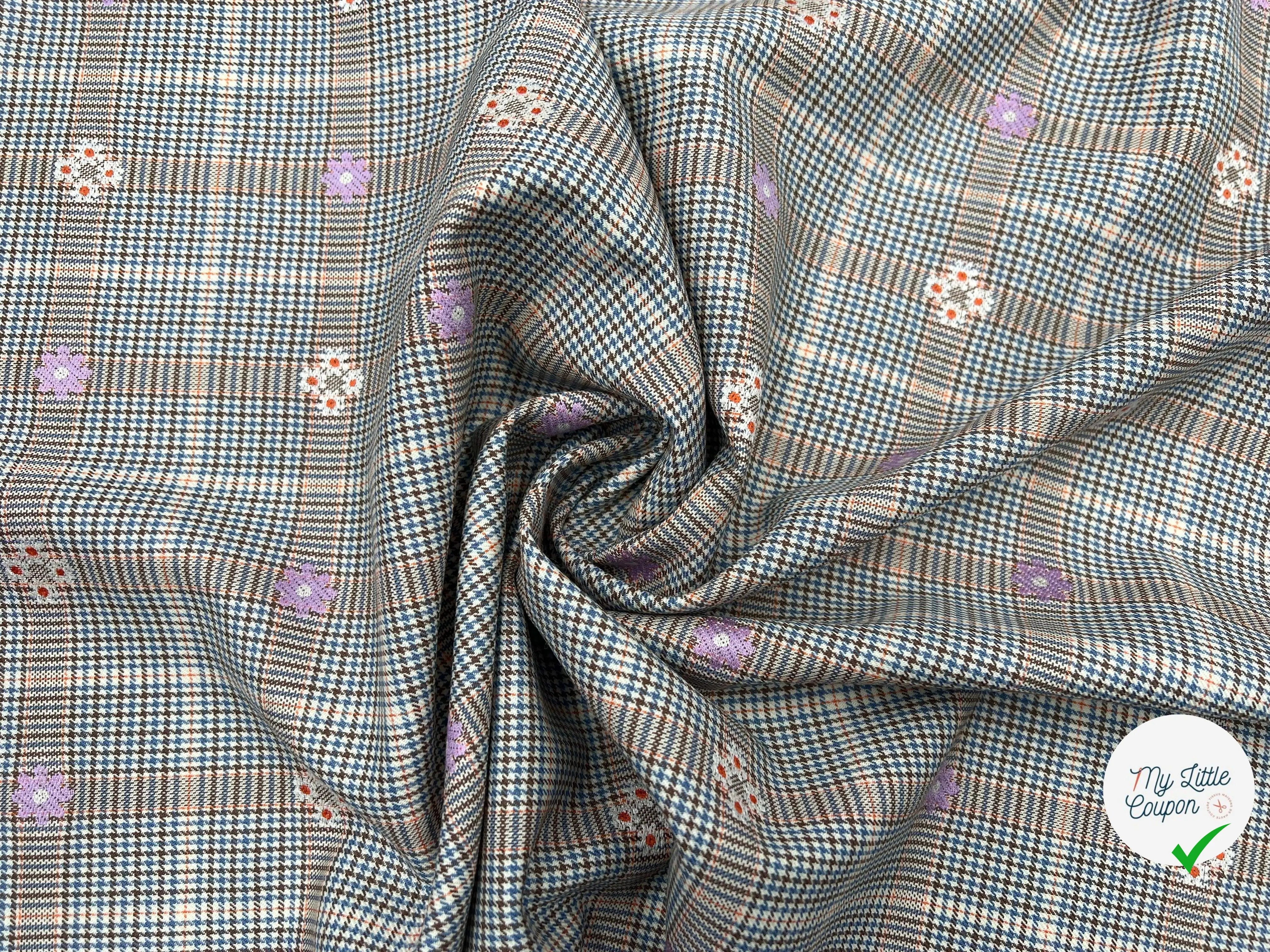 LAINAGE DRAPERIE BRODÉE DE FLEURS - My Little Coupon - tissu - coudre