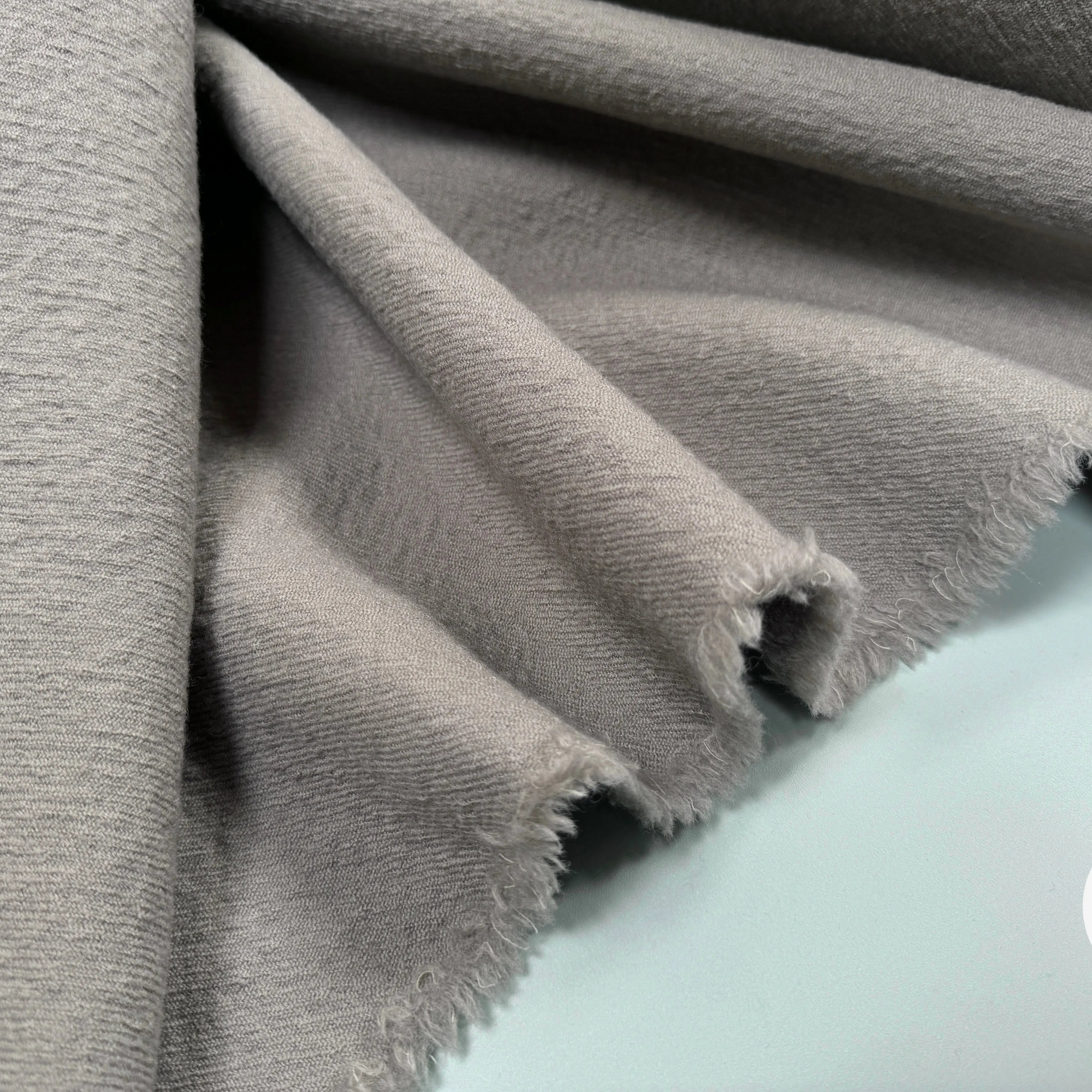 LAINAGE DRILL 100% LAINE VIERGE GRIS CLAIR - My Little Coupon