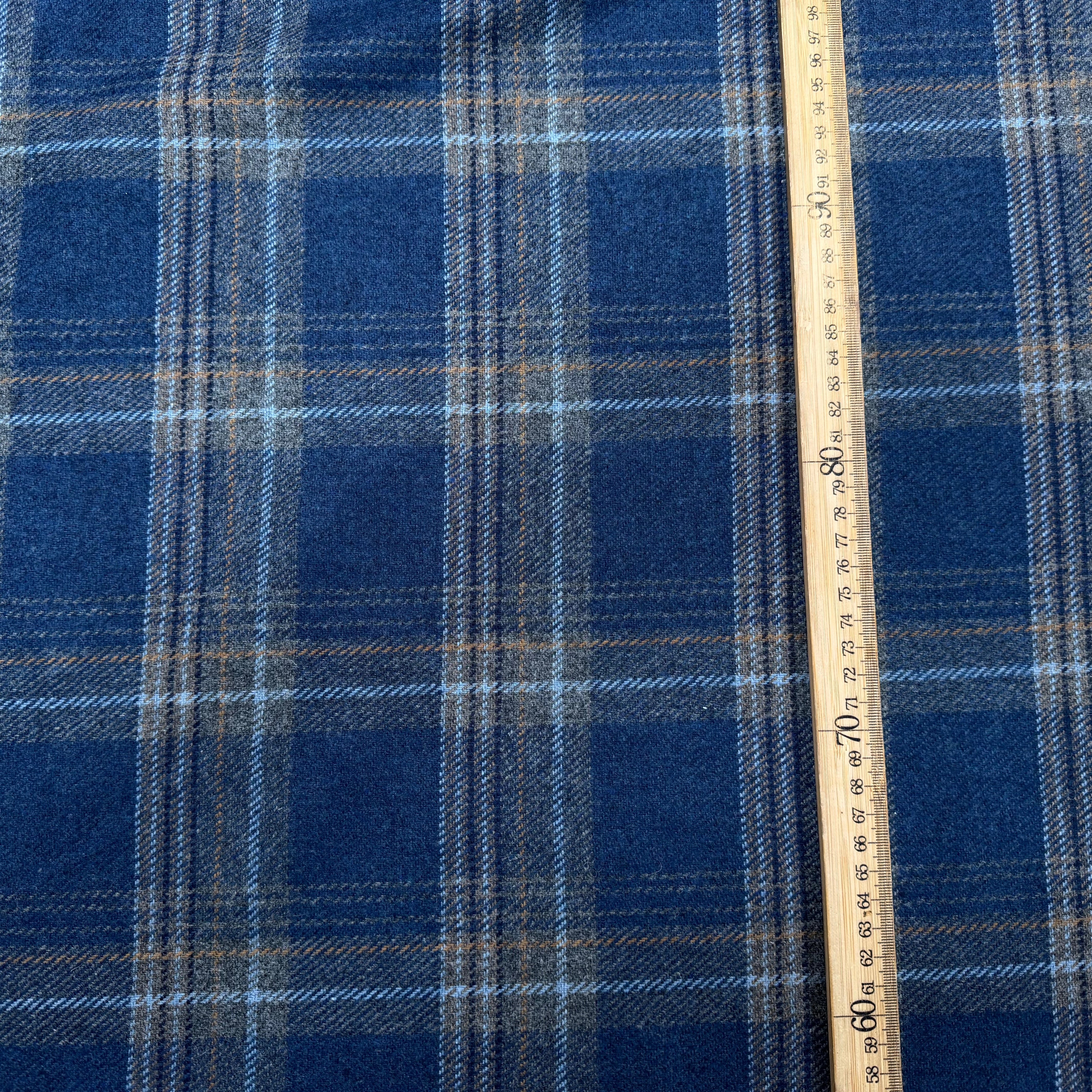 LAINAGE ECOSSAIS BLEU CARREAUX GRIS - My Little Coupon