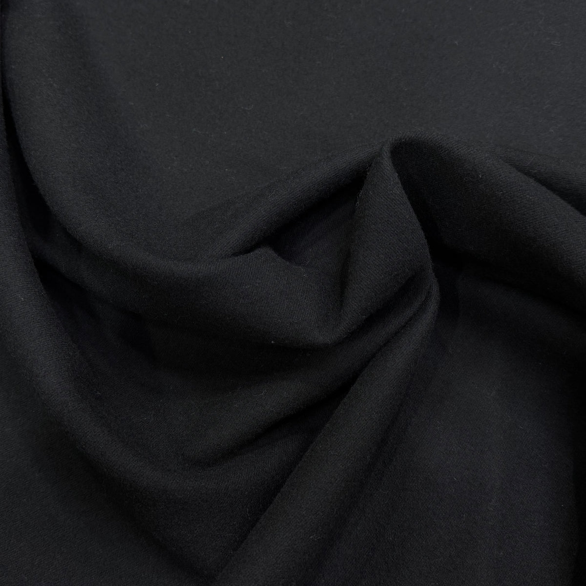 LAINAGE LOURD NOIR FACE SATINÉE ET FACE GRATTÉE 100% LAINE VIERGE - My Little Coupon
