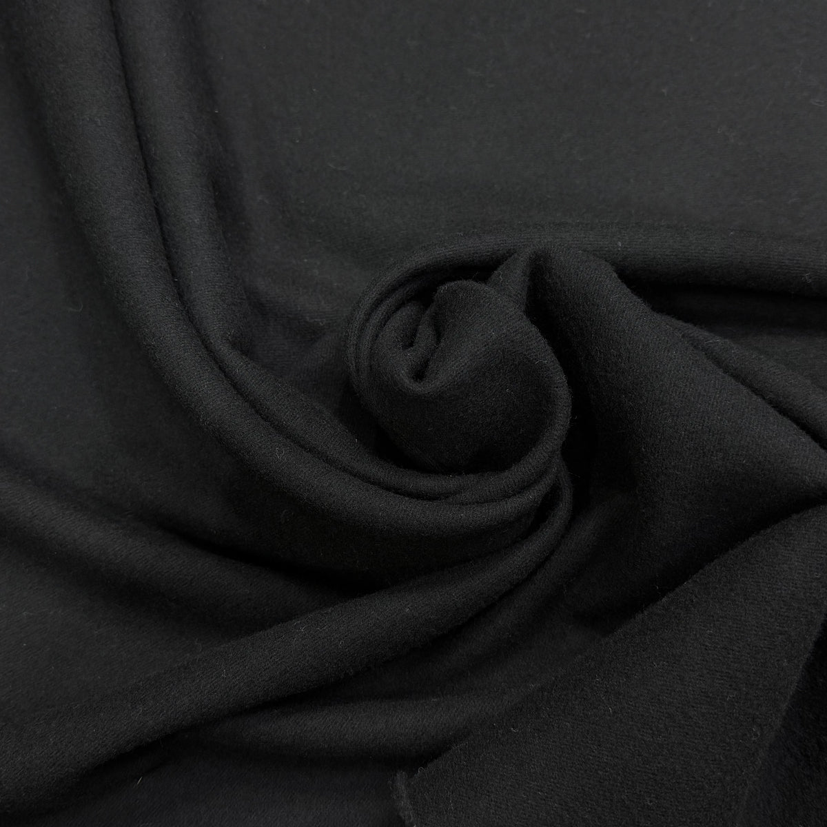 LAINAGE LOURD NOIR FACE SATINÉE ET FACE GRATTÉE 100% LAINE VIERGE - My Little Coupon