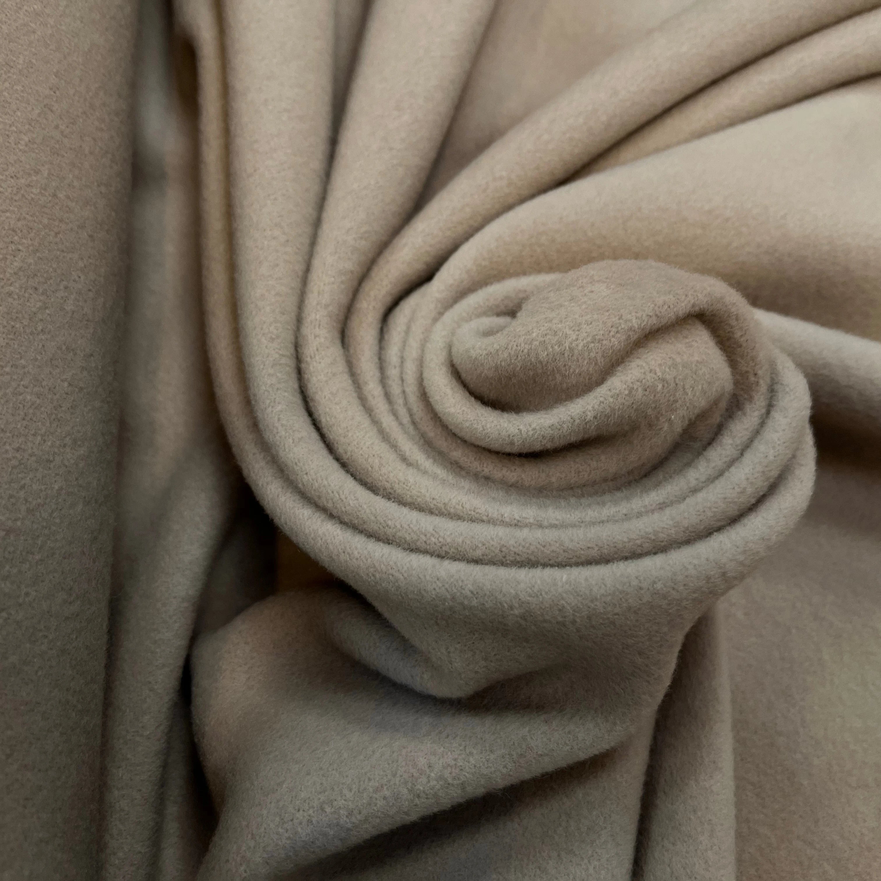 LAINAGE MANTEAU 100% CASHMERE BEIGE FONCÉ - My Little Coupon