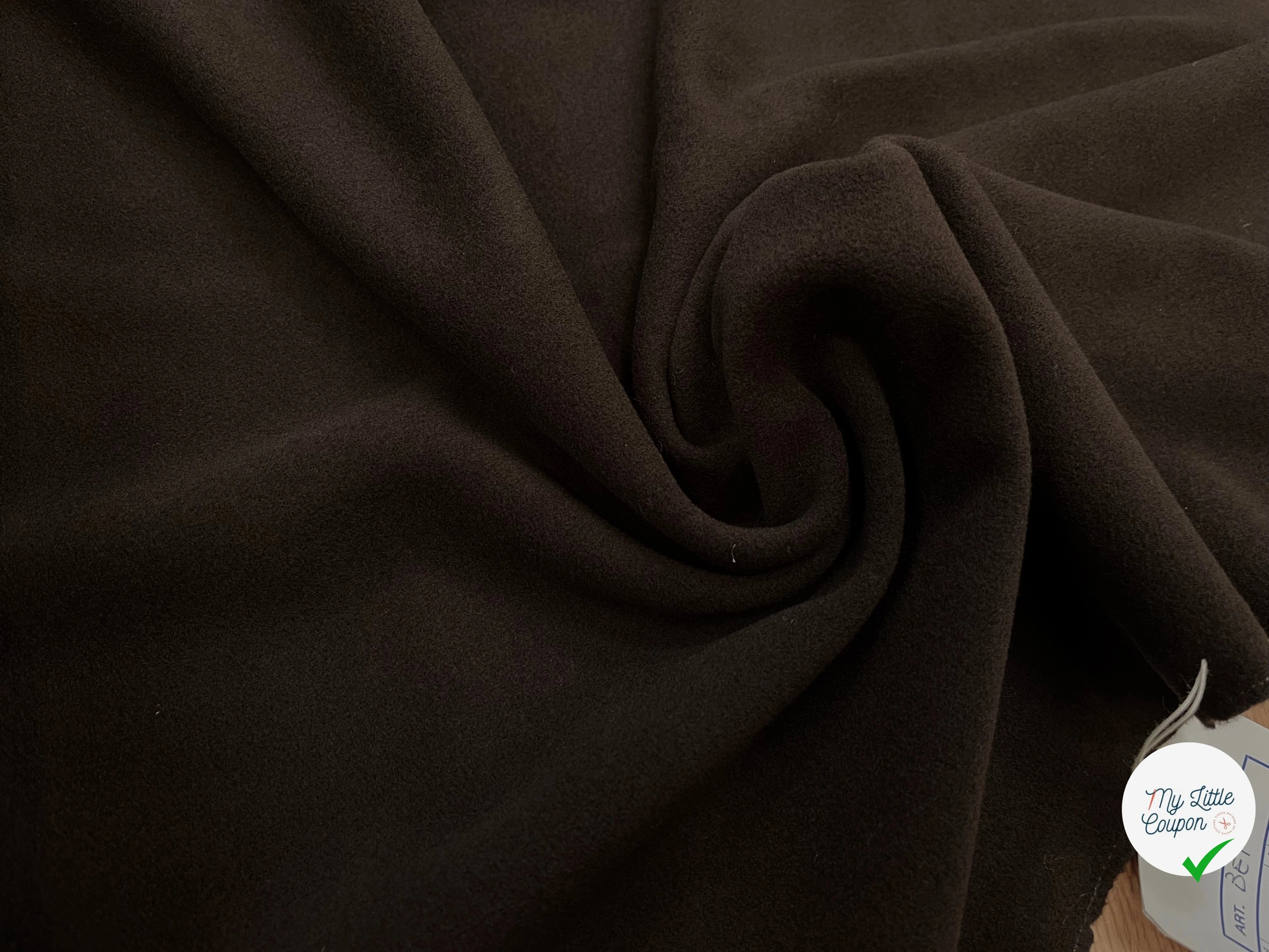 LAINAGE MANTEAU 100% CASHMERE CHOCOLAT NOIR - My Little Coupon