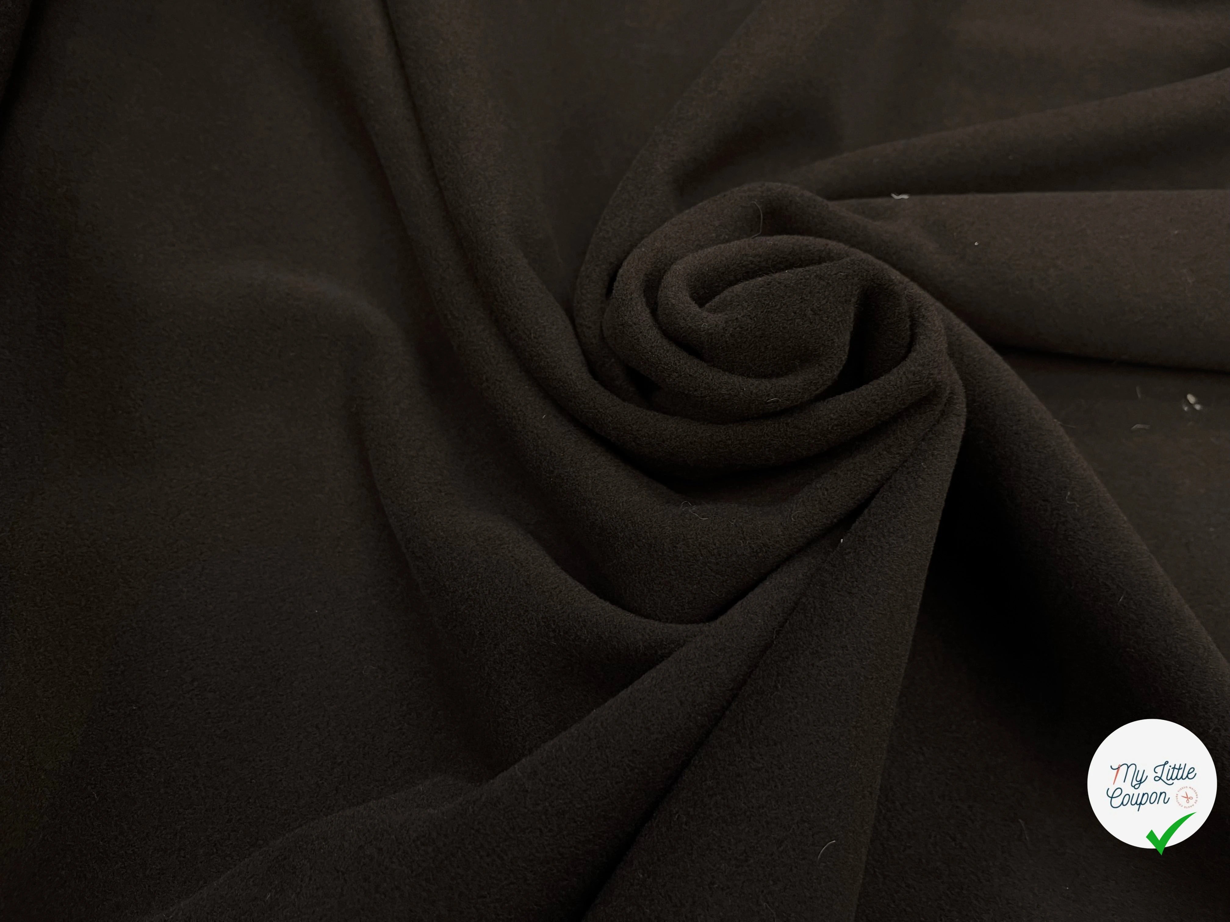 LAINAGE MANTEAU 100% CASHMERE CHOCOLAT NOIR - My Little Coupon