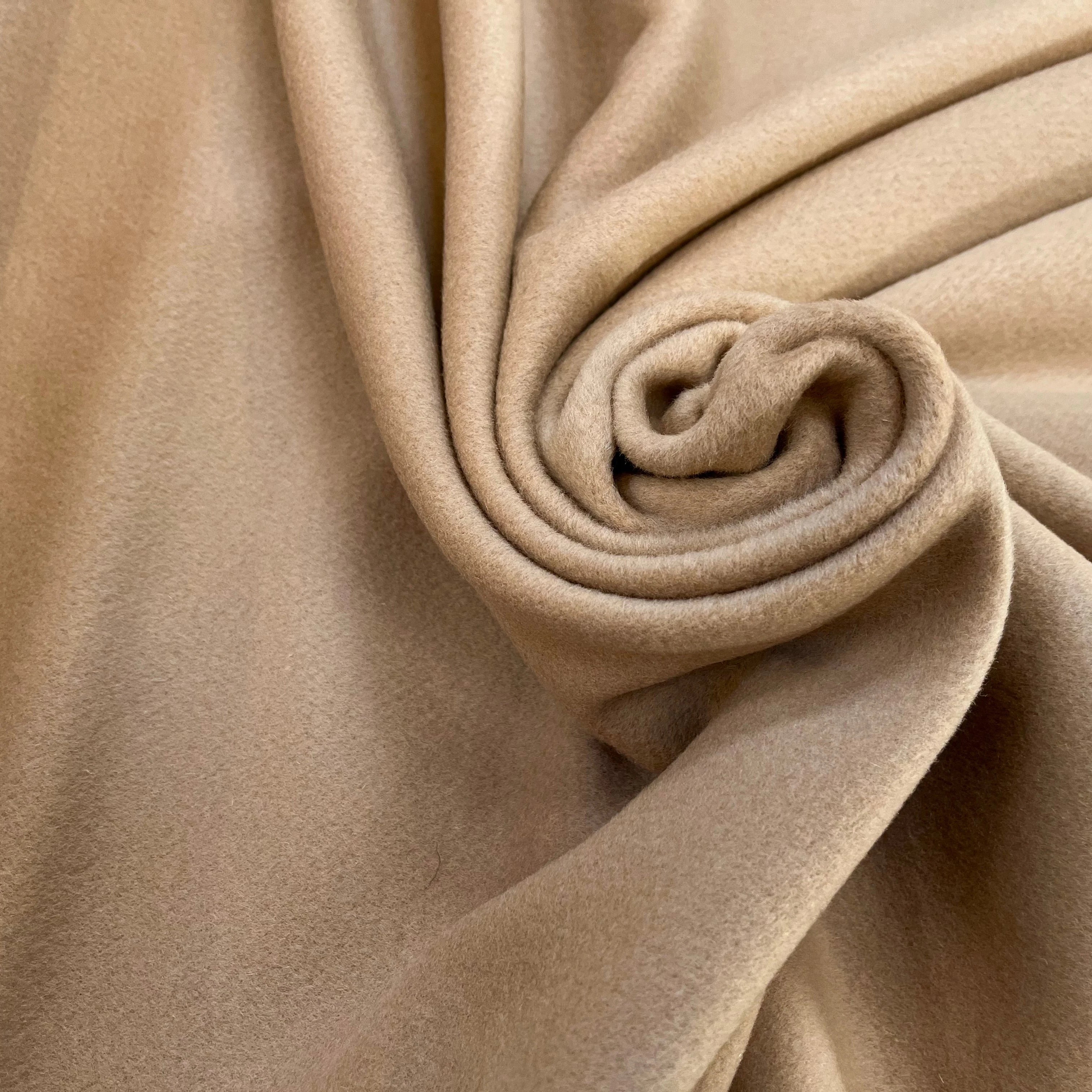 LAINAGE MANTEAU 100% LAINE BEIGE ET ÉPAIS - My Little Coupon