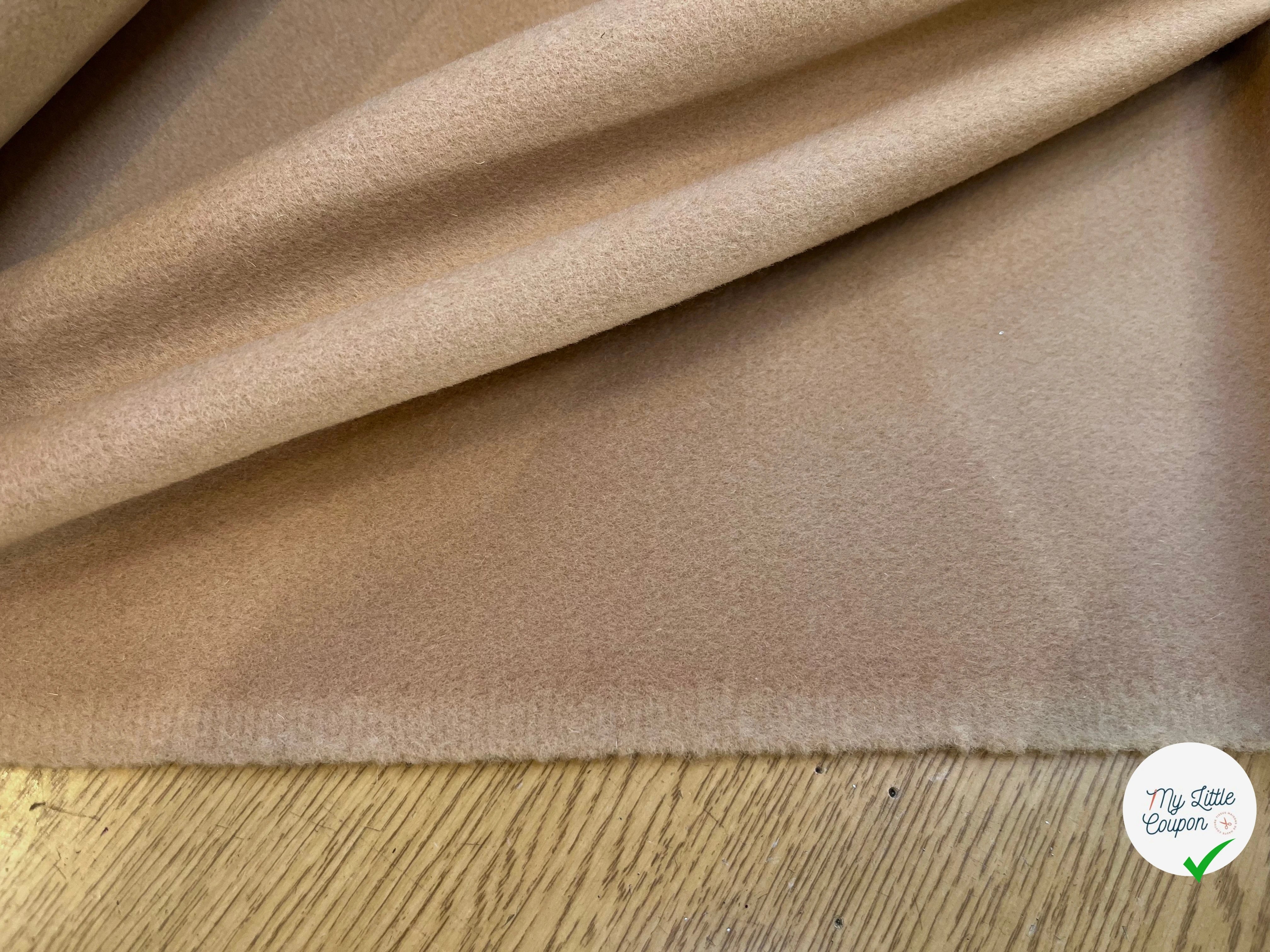 LAINAGE MANTEAU 100% LAINE BEIGE ET ÉPAIS - My Little Coupon