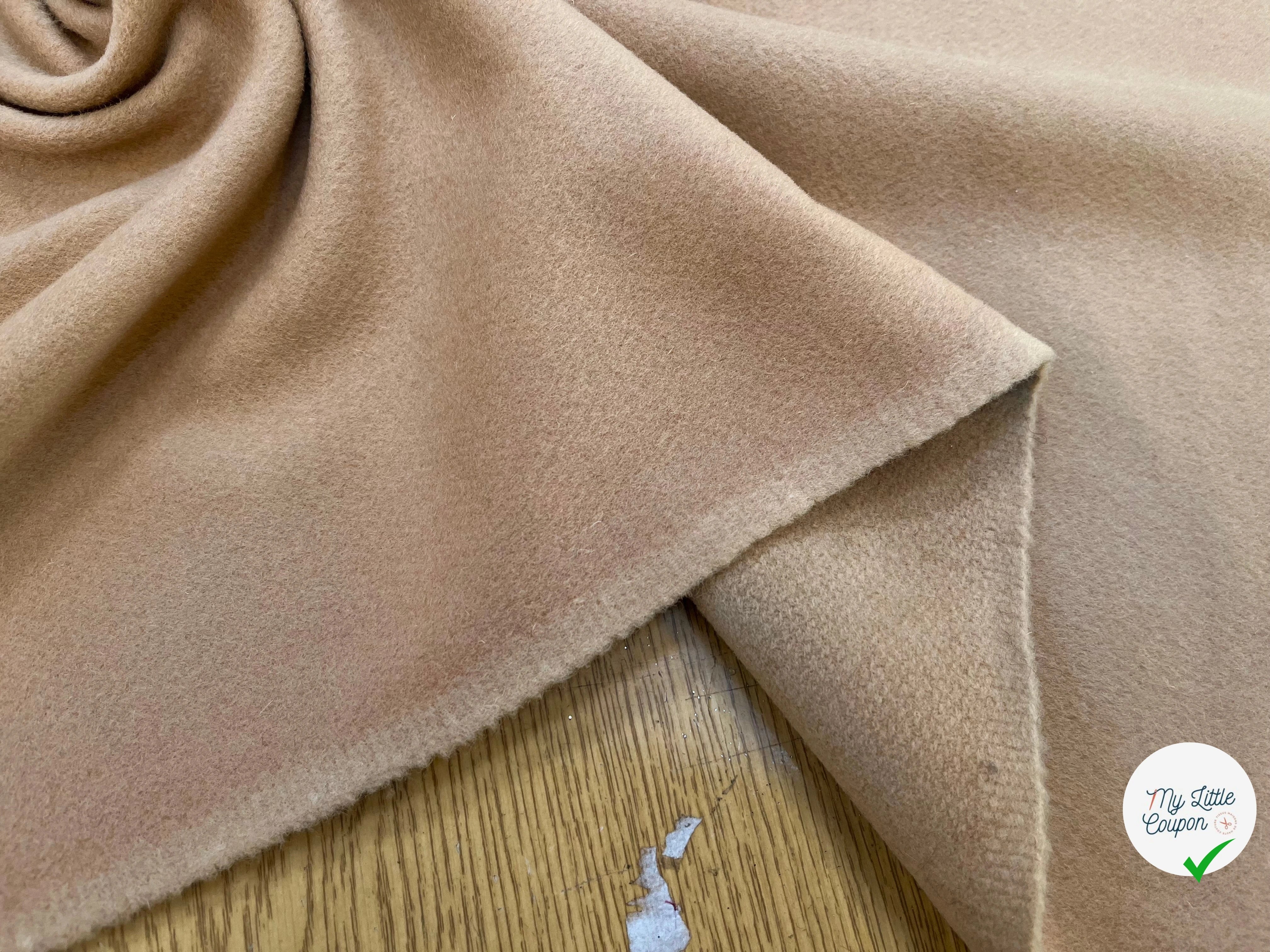 LAINAGE MANTEAU 100% LAINE BEIGE ET ÉPAIS - My Little Coupon