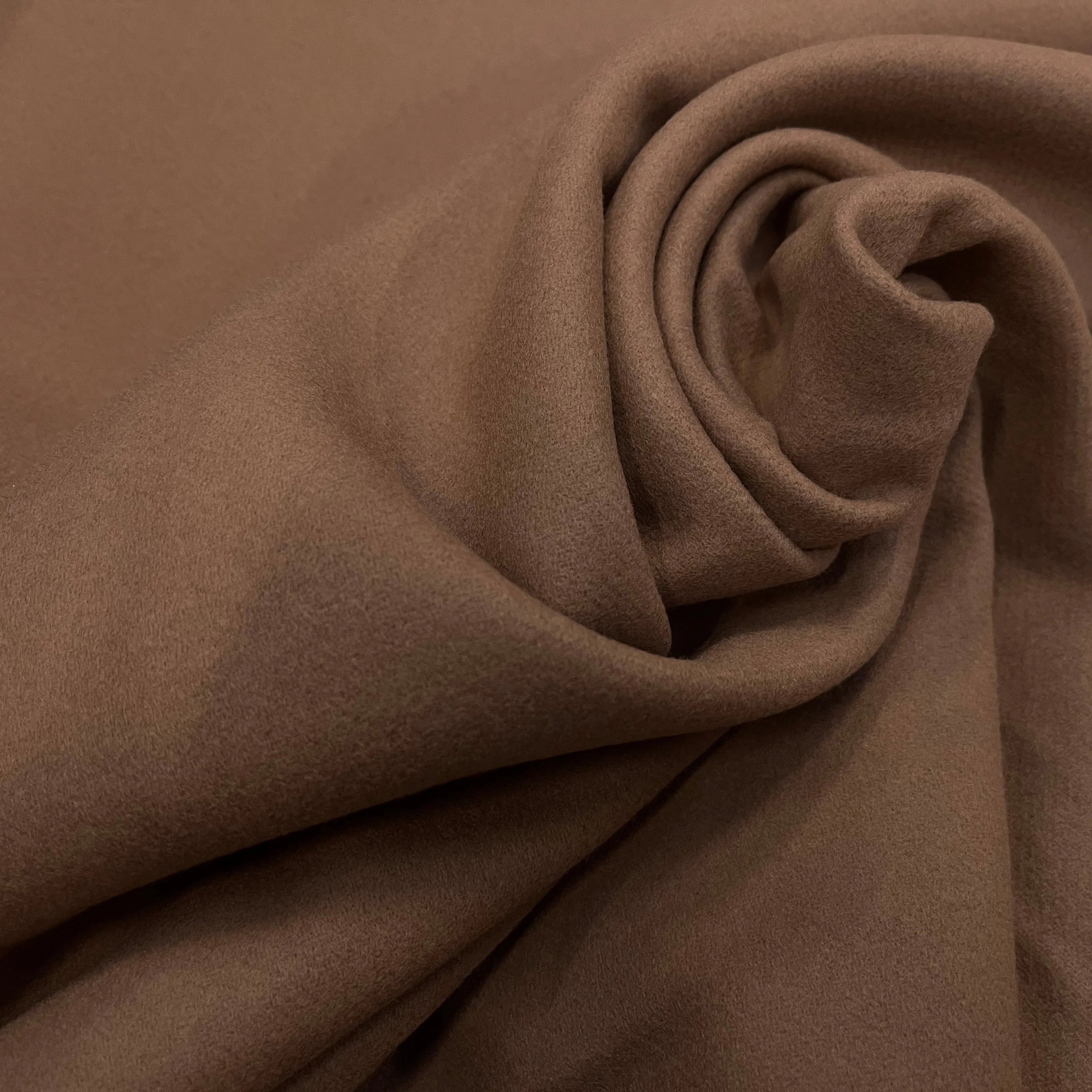 LAINAGE MANTEAU 100% LAINE CABAN CAMEL FONCÉ - My Little Coupon