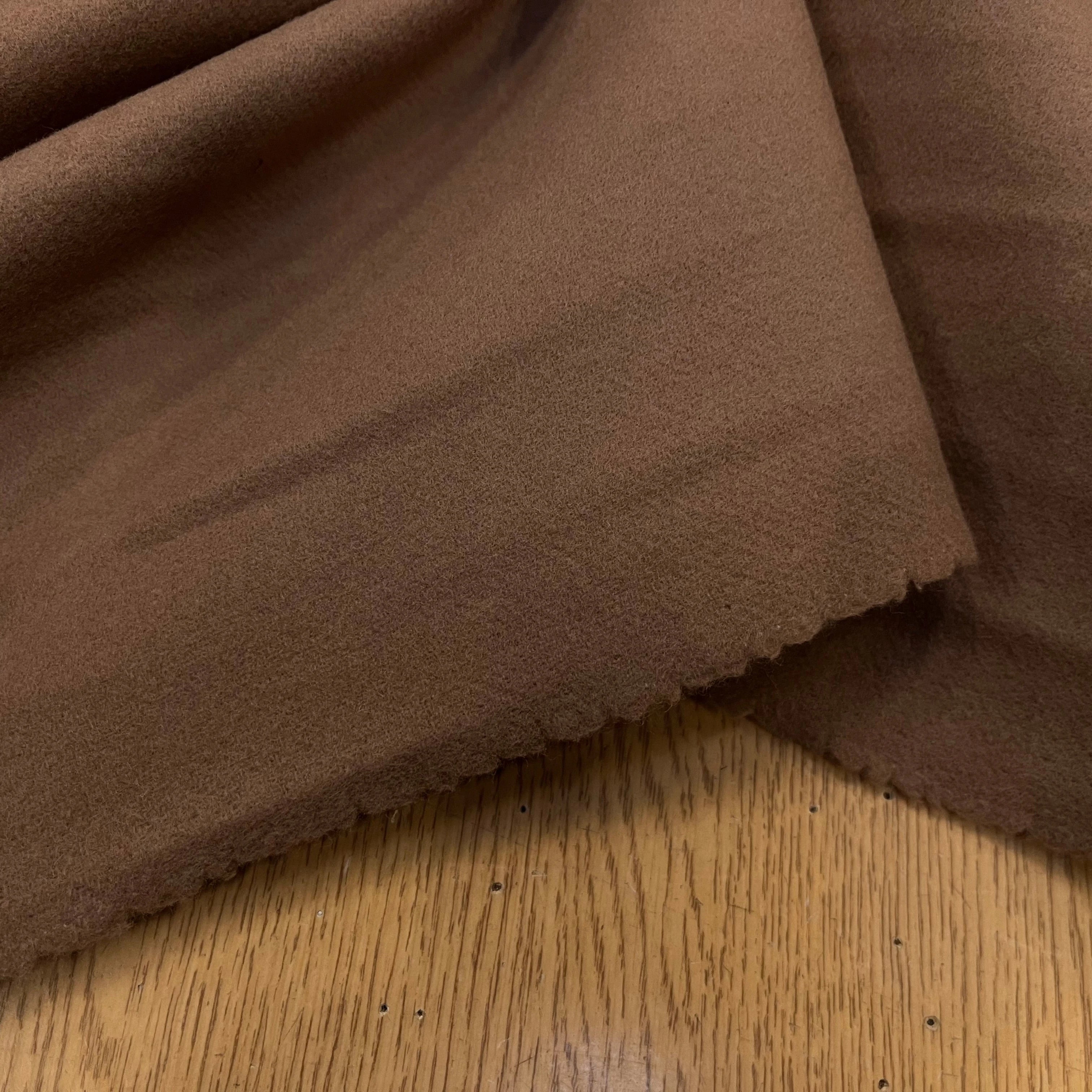 LAINAGE MANTEAU 100% LAINE CABAN CAMEL FONCÉ - My Little Coupon