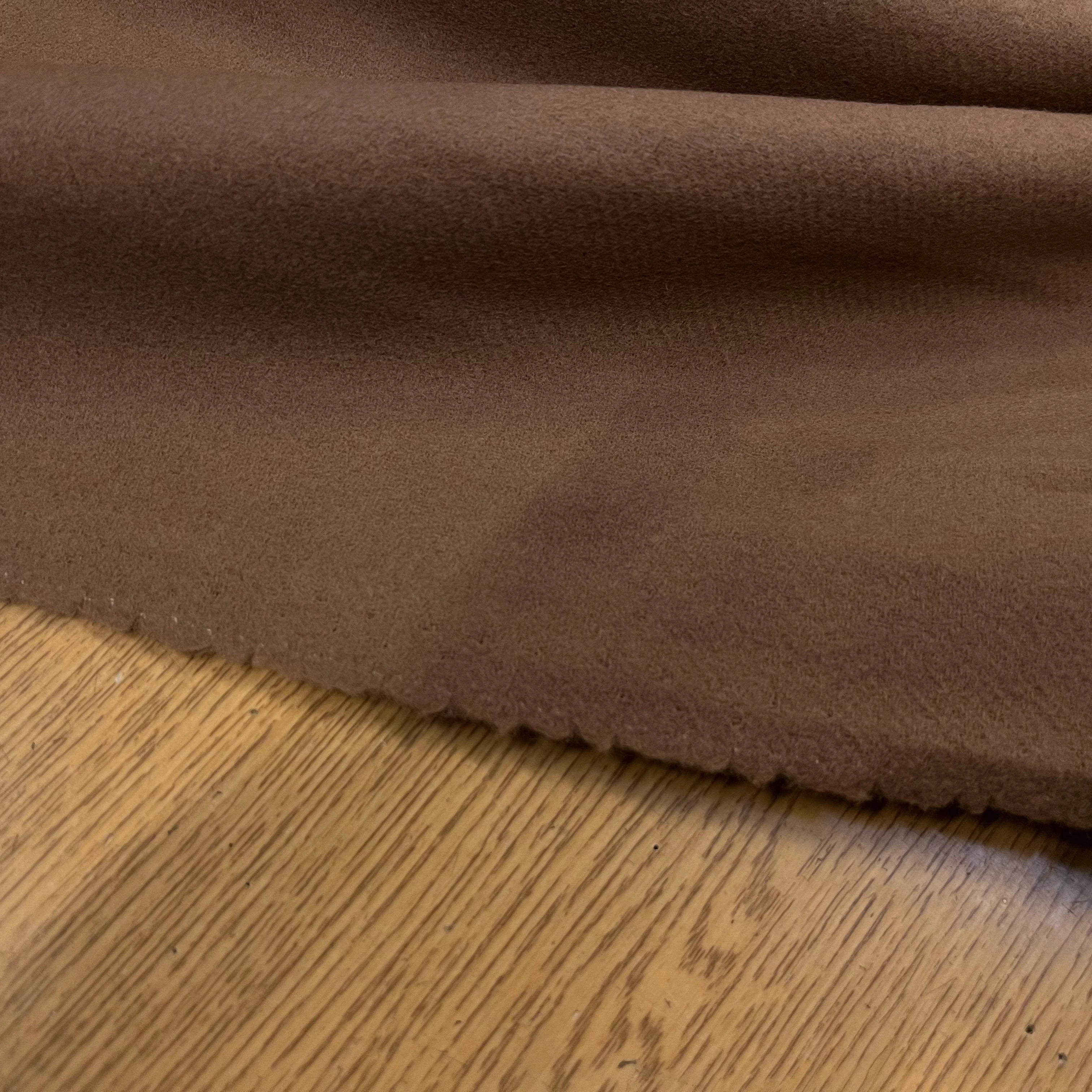 LAINAGE MANTEAU 100% LAINE CABAN CAMEL FONCÉ - My Little Coupon