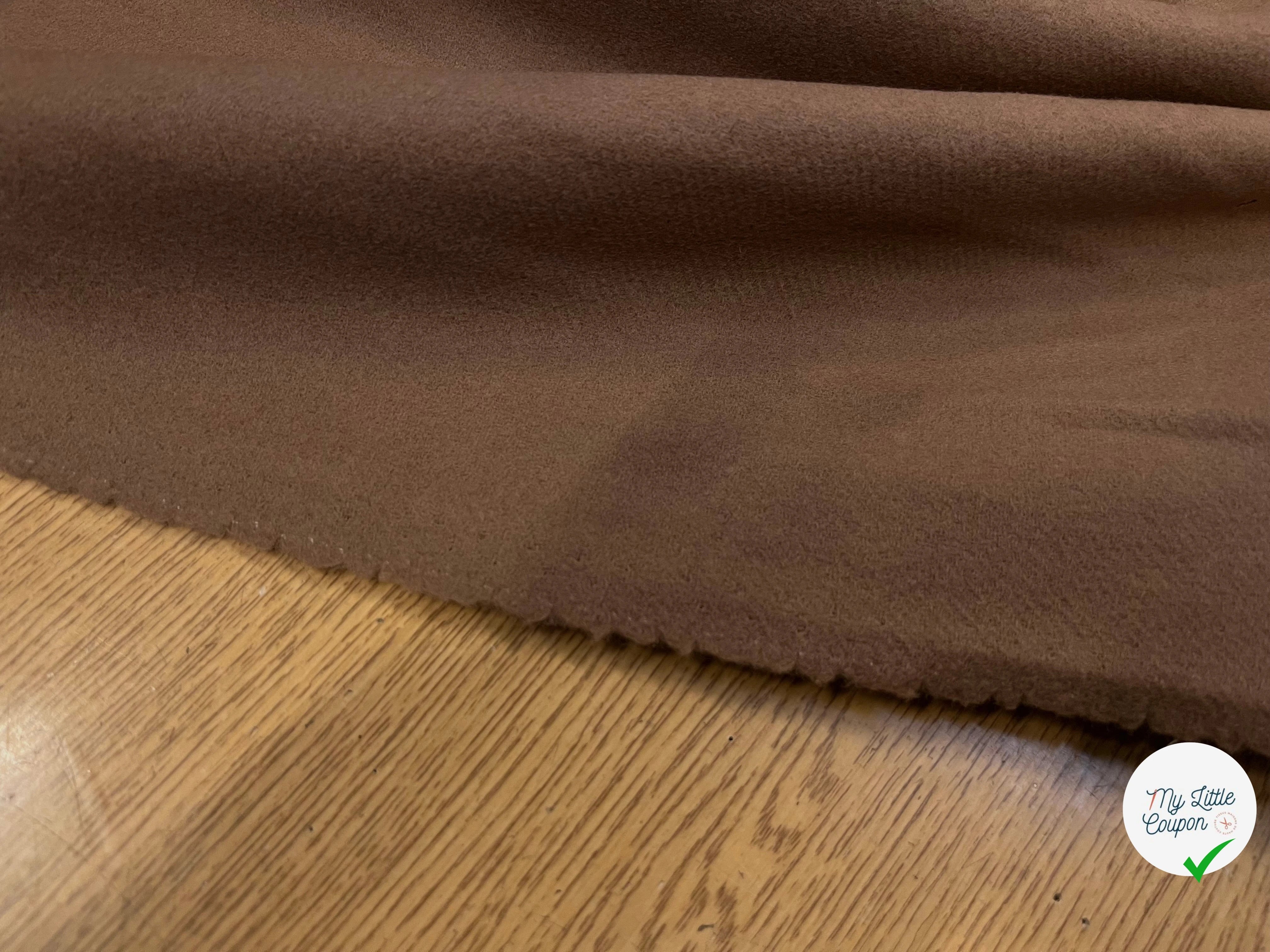 LAINAGE MANTEAU 100% LAINE CABAN CAMEL FONCÉ - My Little Coupon