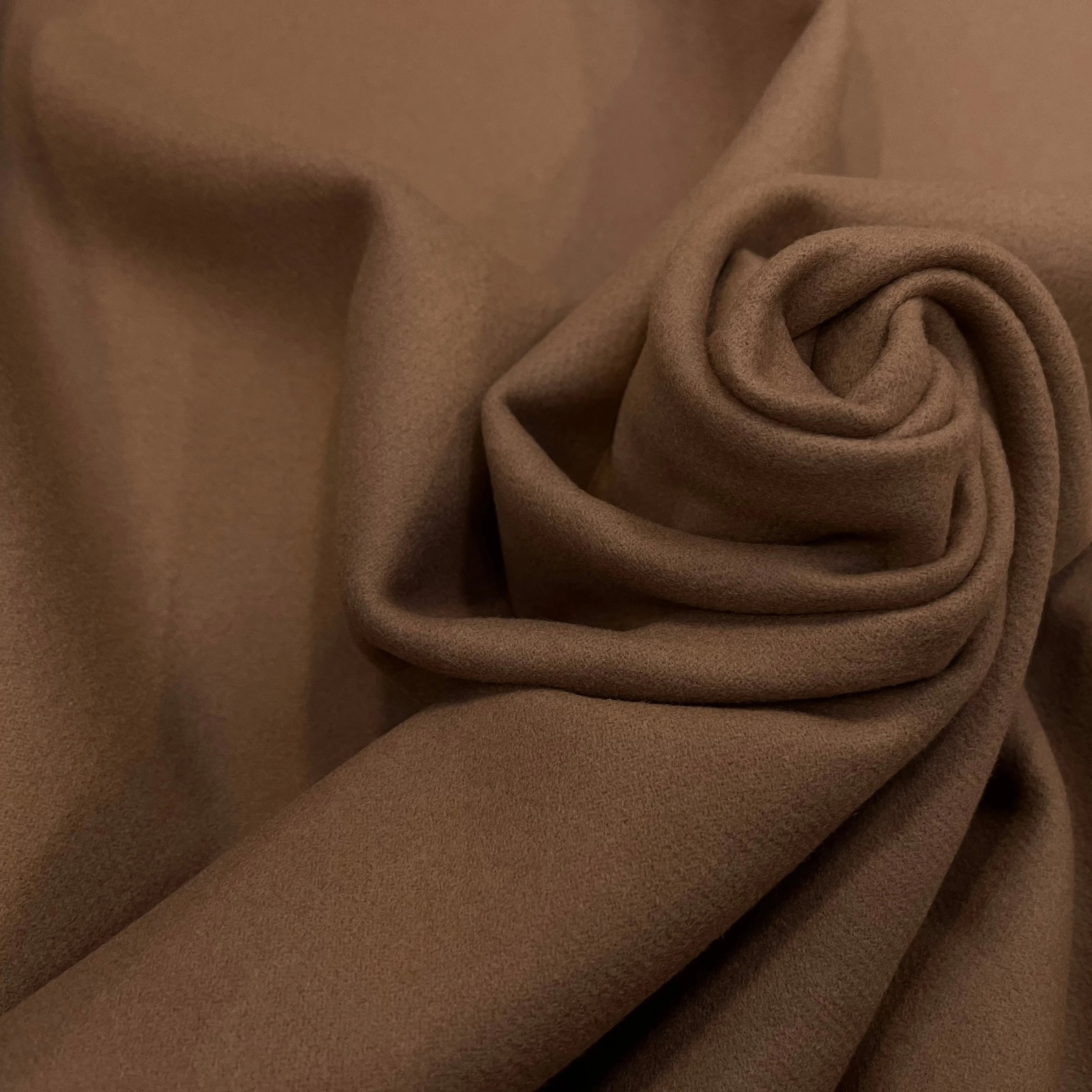 LAINAGE MANTEAU 100% LAINE CABAN CAMEL FONCÉ - My Little Coupon