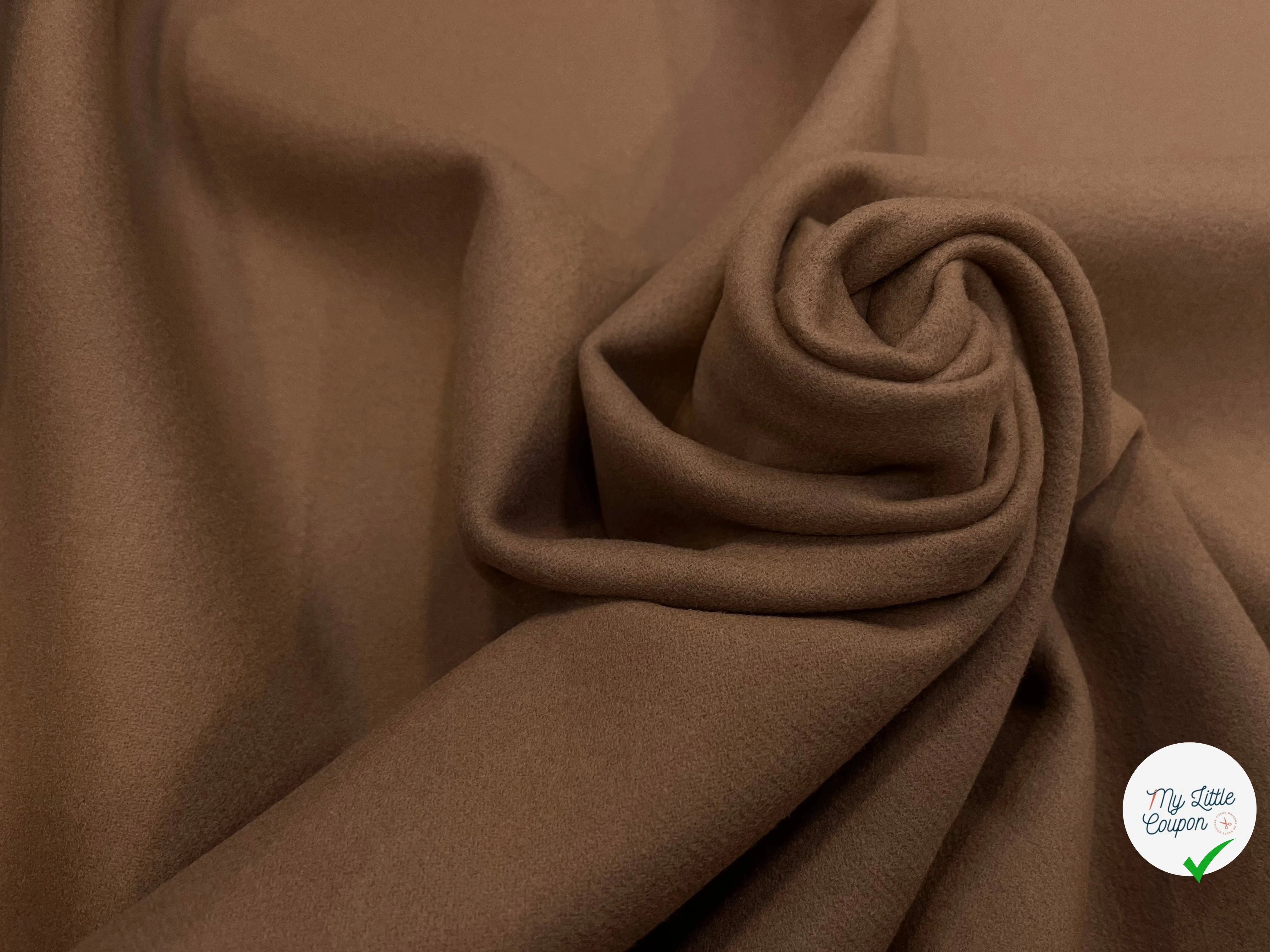 LAINAGE MANTEAU 100% LAINE CABAN CAMEL FONCÉ - My Little Coupon