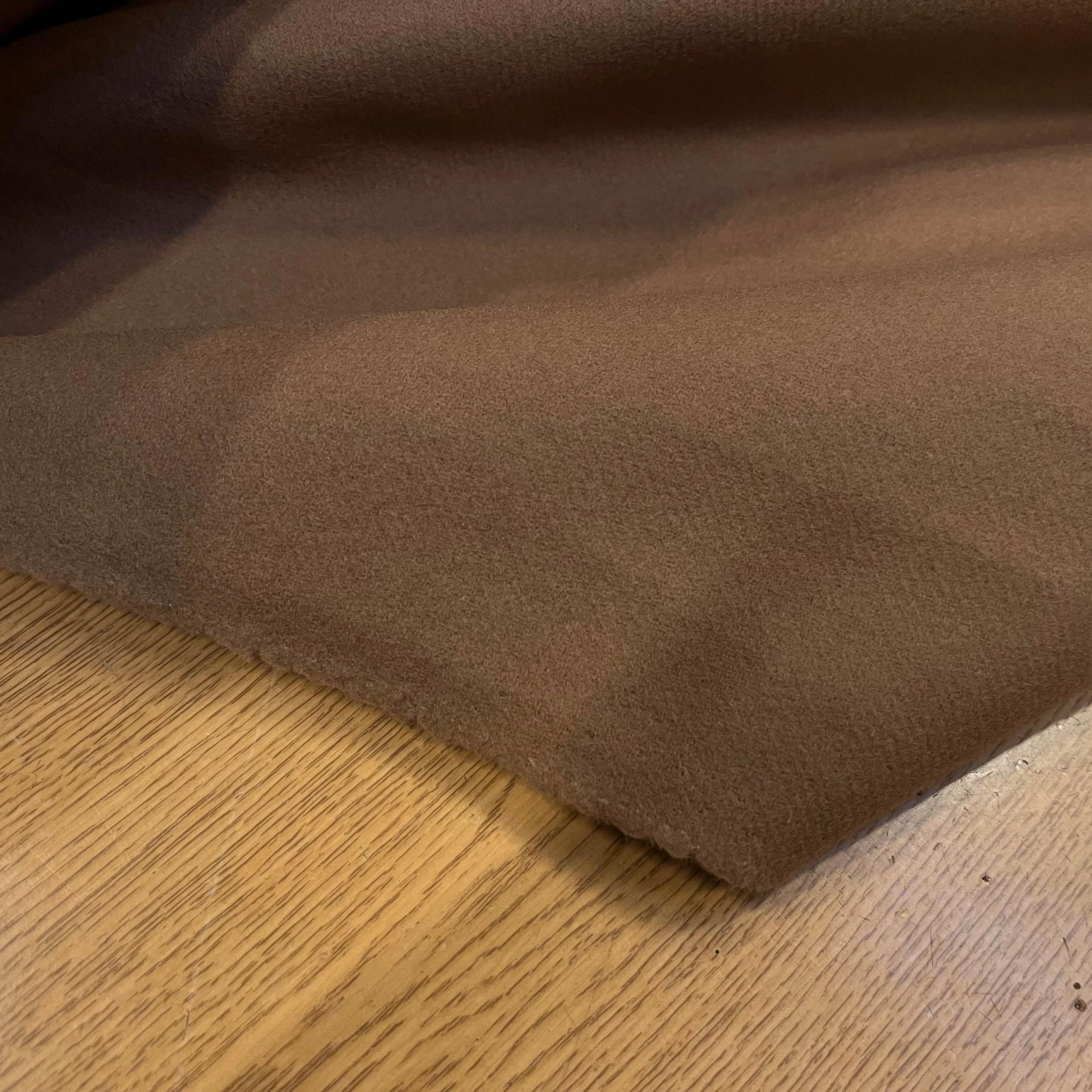 LAINAGE MANTEAU 100% LAINE CABAN CAMEL FONCÉ - My Little Coupon