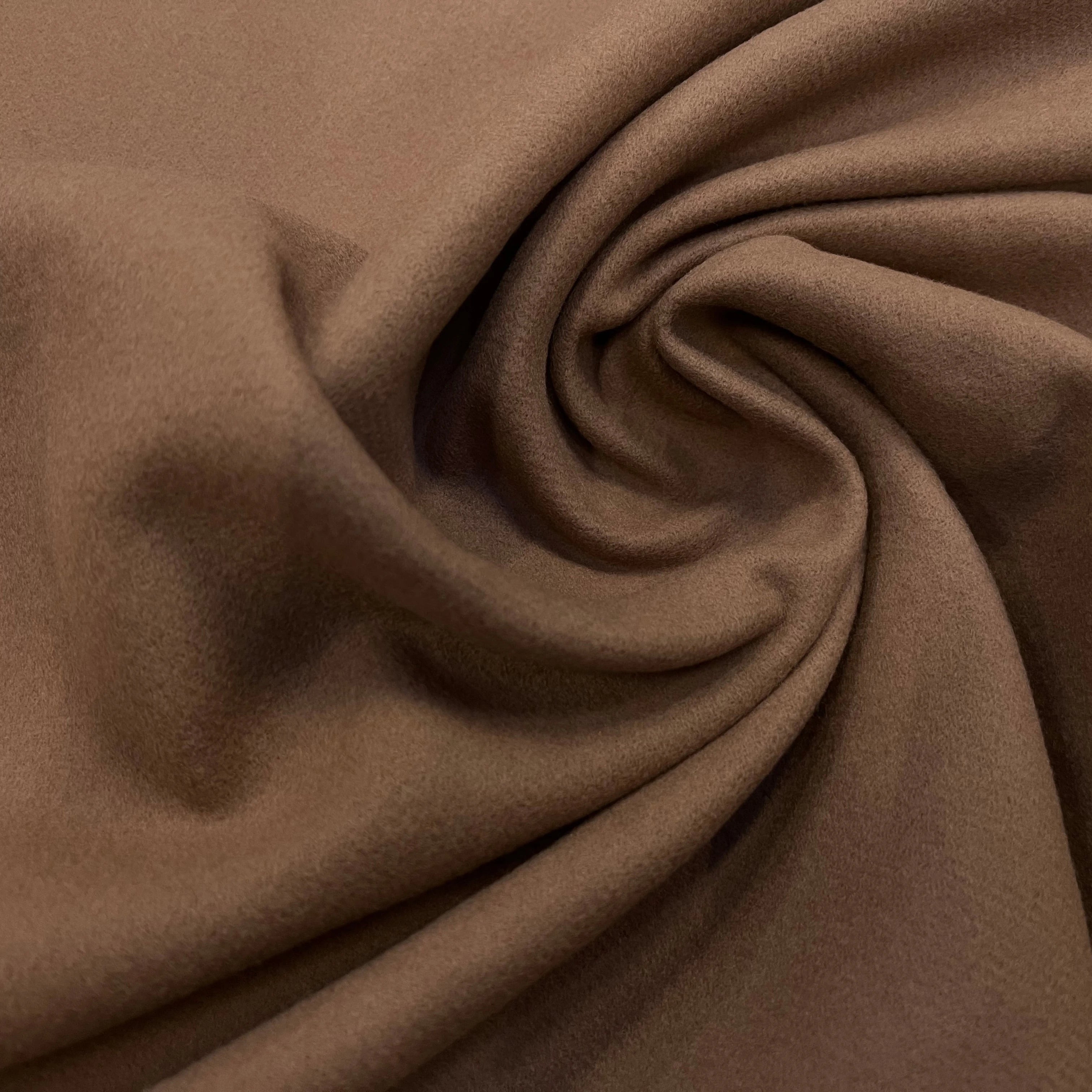 LAINAGE MANTEAU 100% LAINE CABAN CAMEL FONCÉ - My Little Coupon