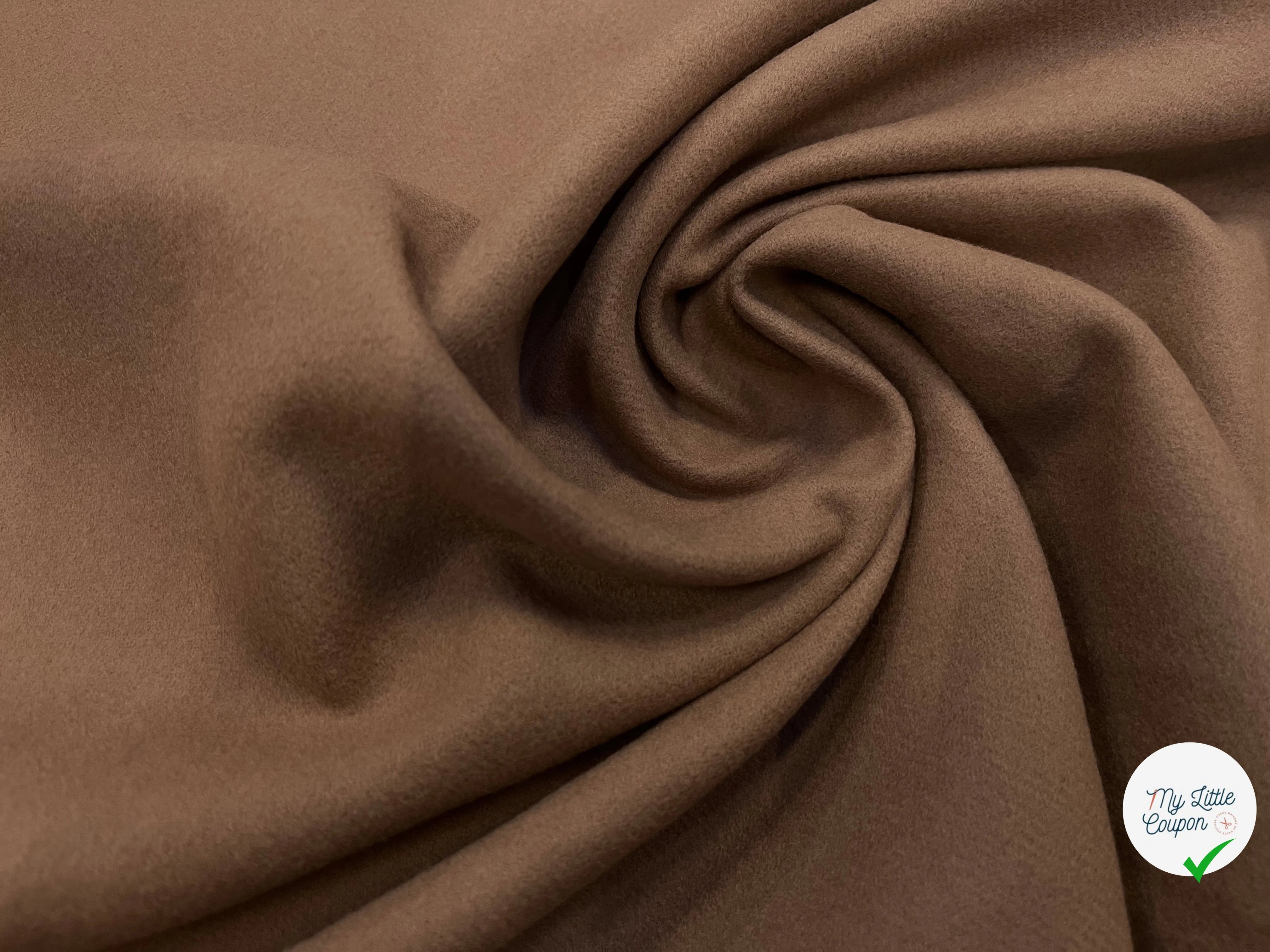 LAINAGE MANTEAU 100% LAINE CABAN CAMEL FONCÉ - My Little Coupon