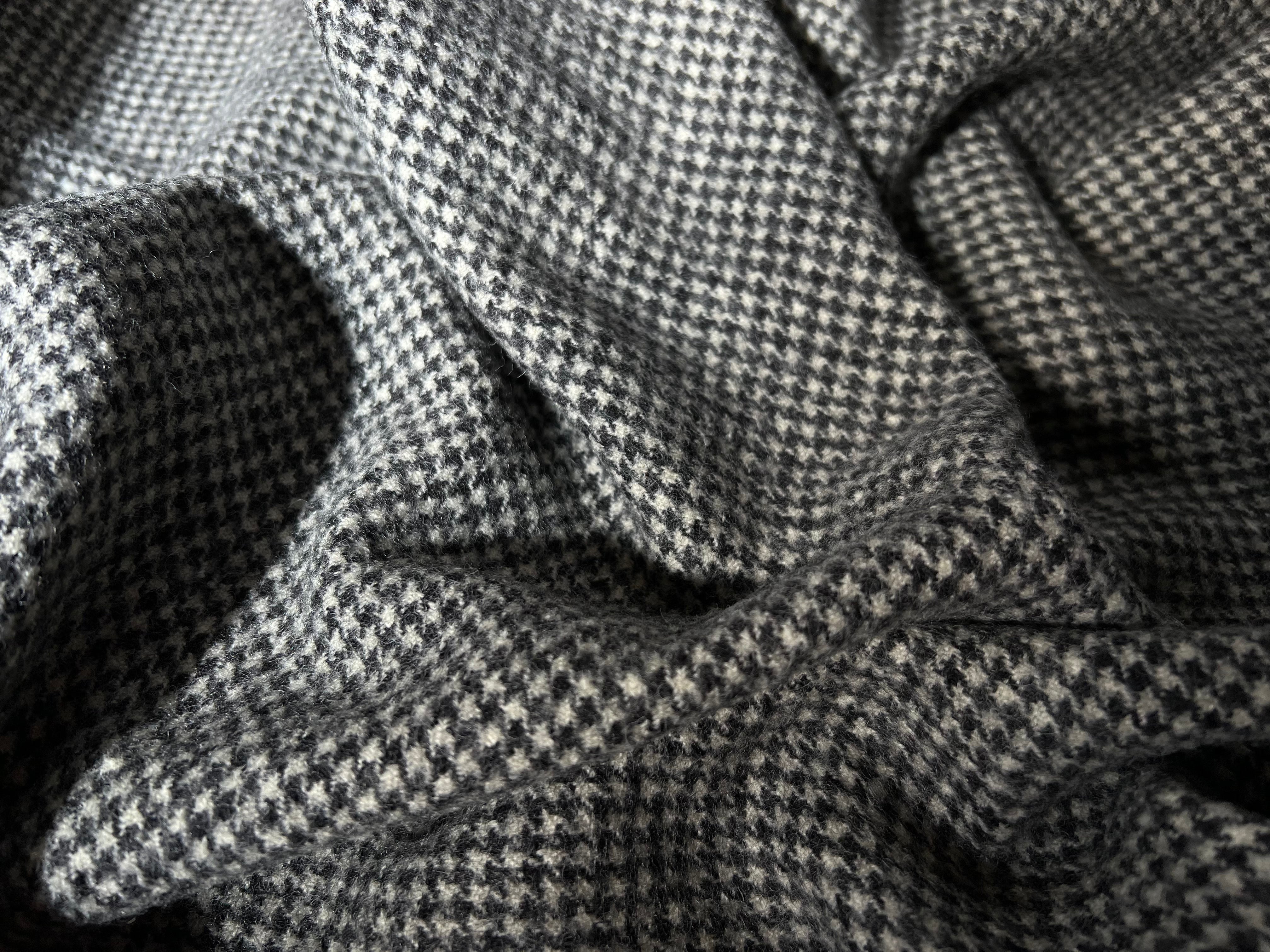 LAINAGE MANTEAU 100% LAINE PIED-DE-POULE - My Little Coupon