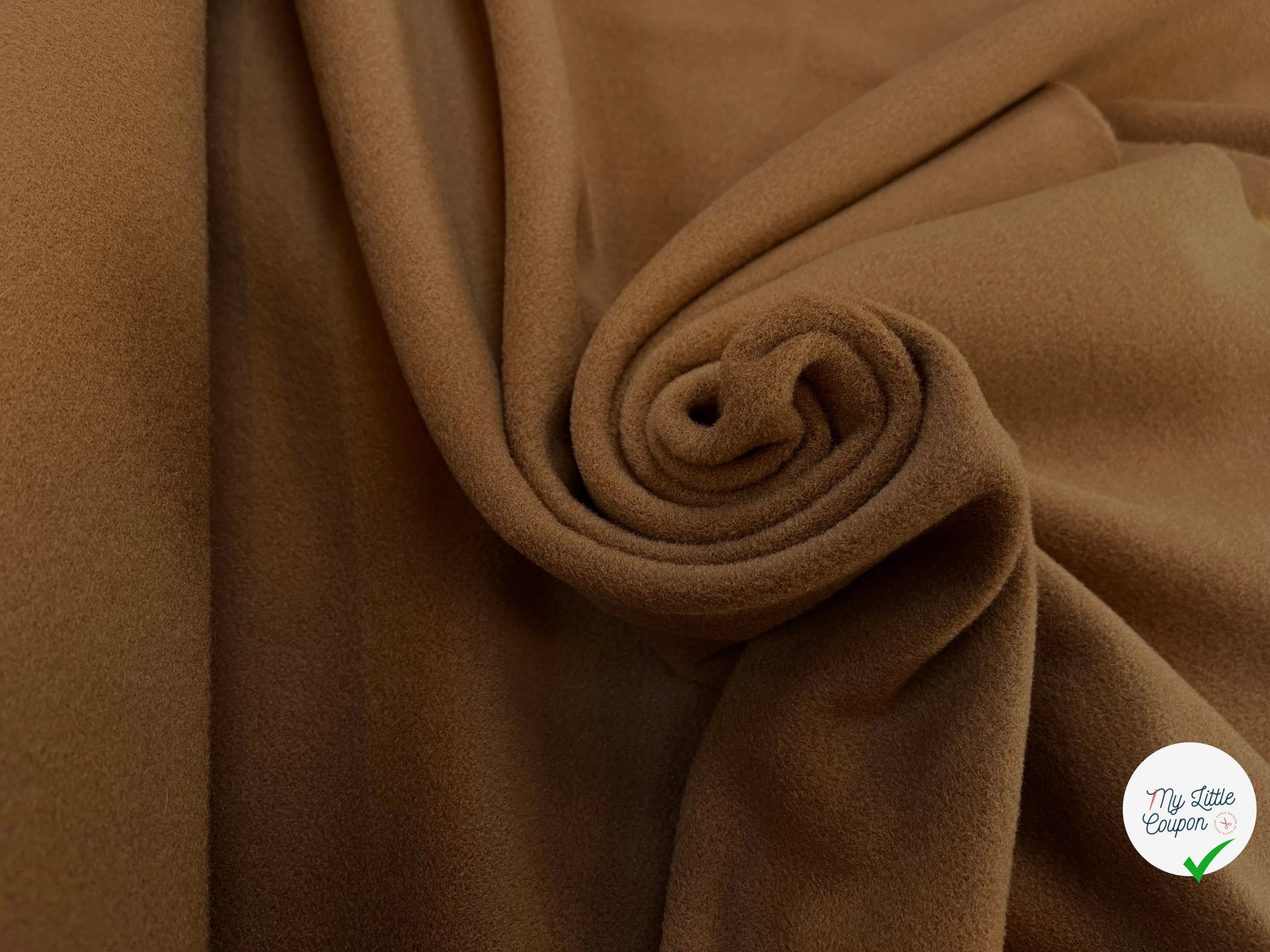 LAINAGE MANTEAU 20% CASHMERE MARRON CARAMEL - My Little Coupon