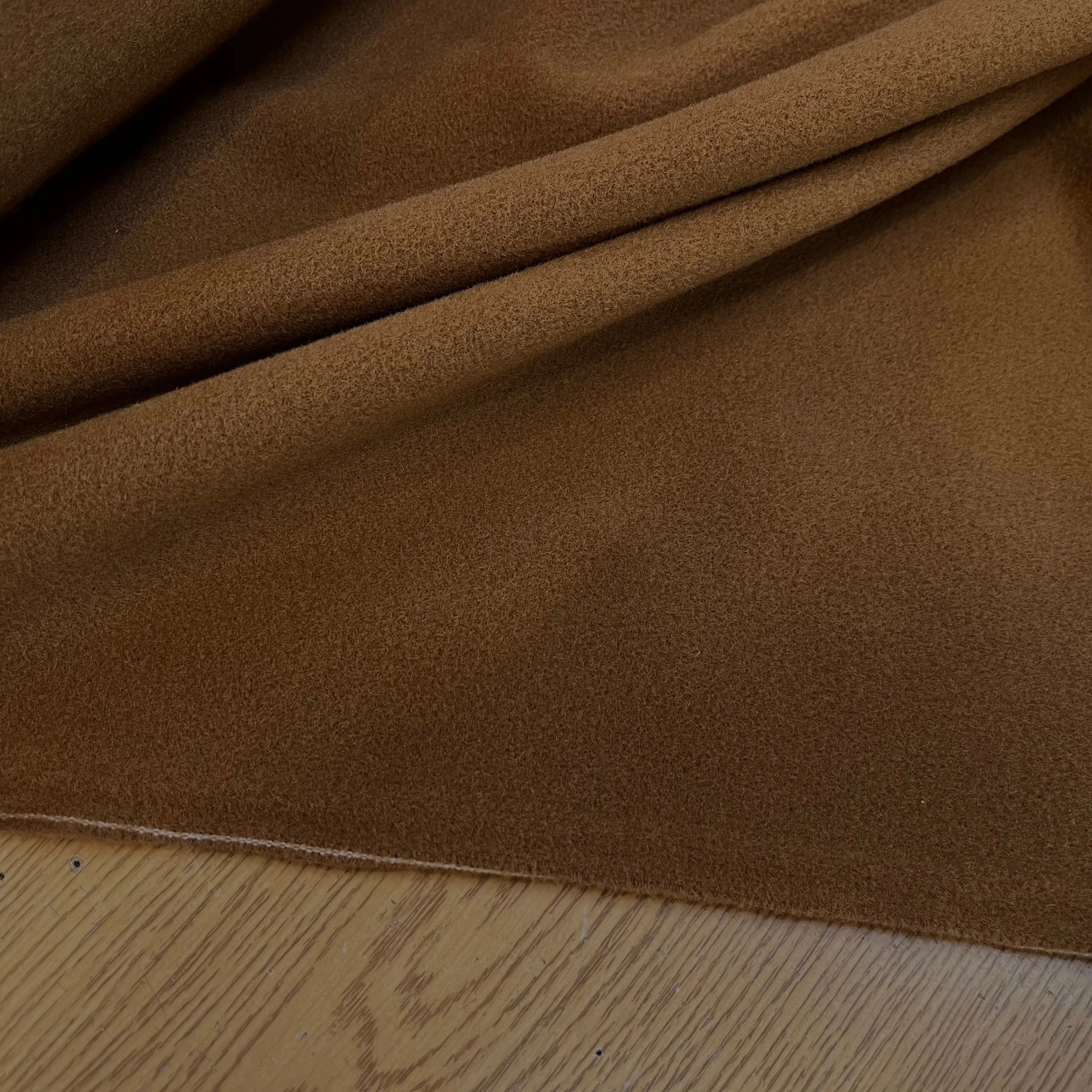LAINAGE MANTEAU 20% CASHMERE MARRON CARAMEL - My Little Coupon