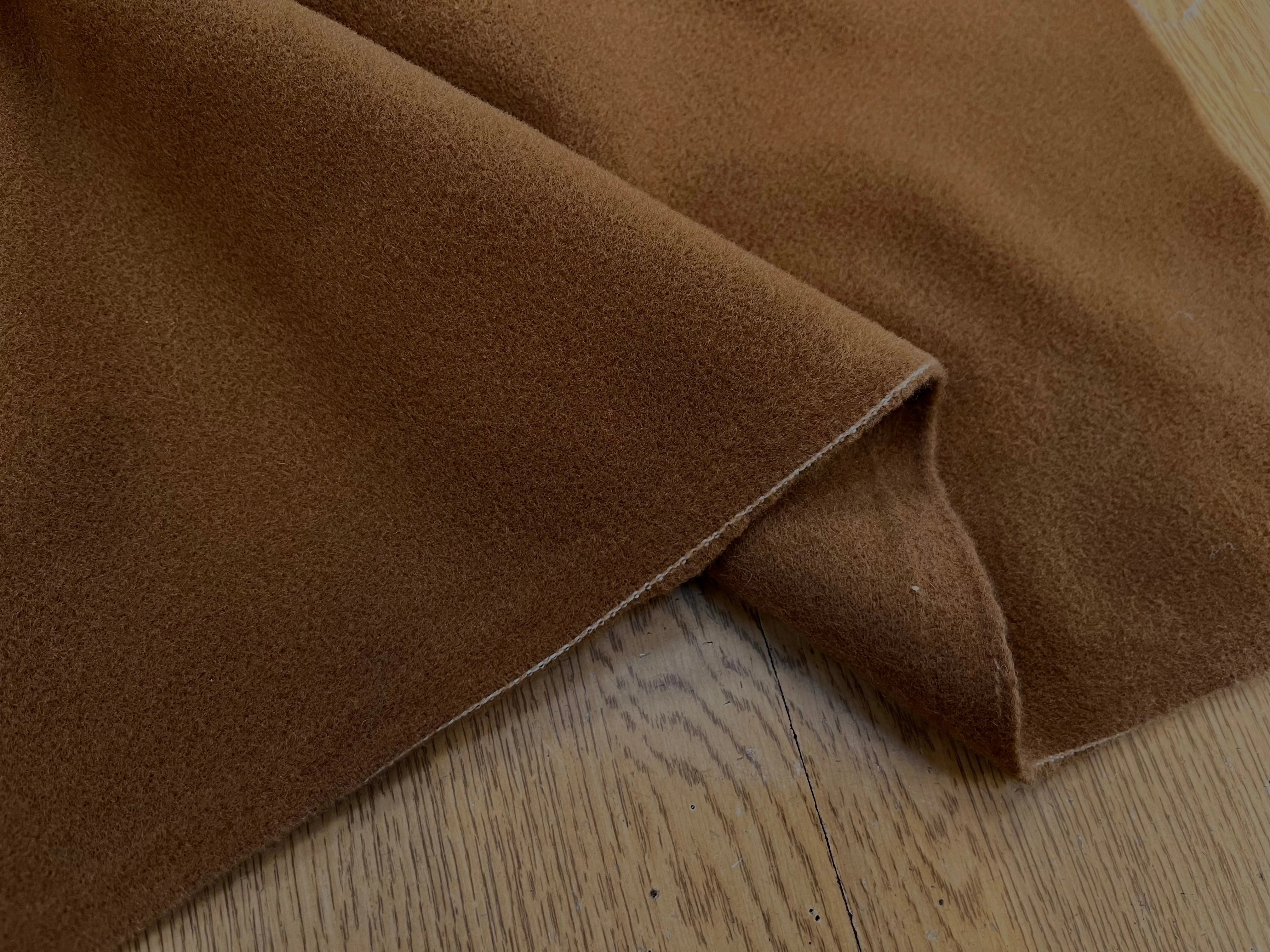 LAINAGE MANTEAU 20% CASHMERE MARRON CARAMEL - My Little Coupon
