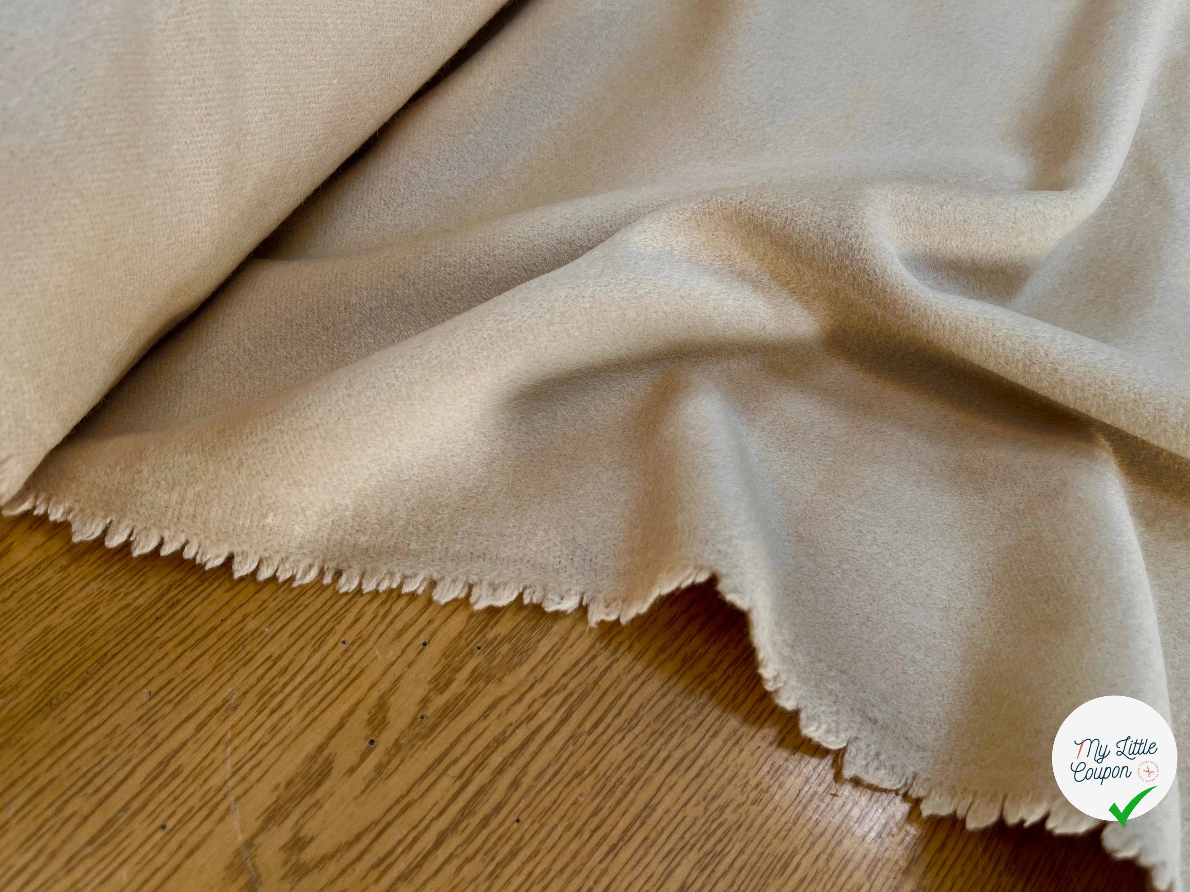 LAINAGE MANTEAU 65% CASHEMERE BEIGE CLAIR - My Little Coupon