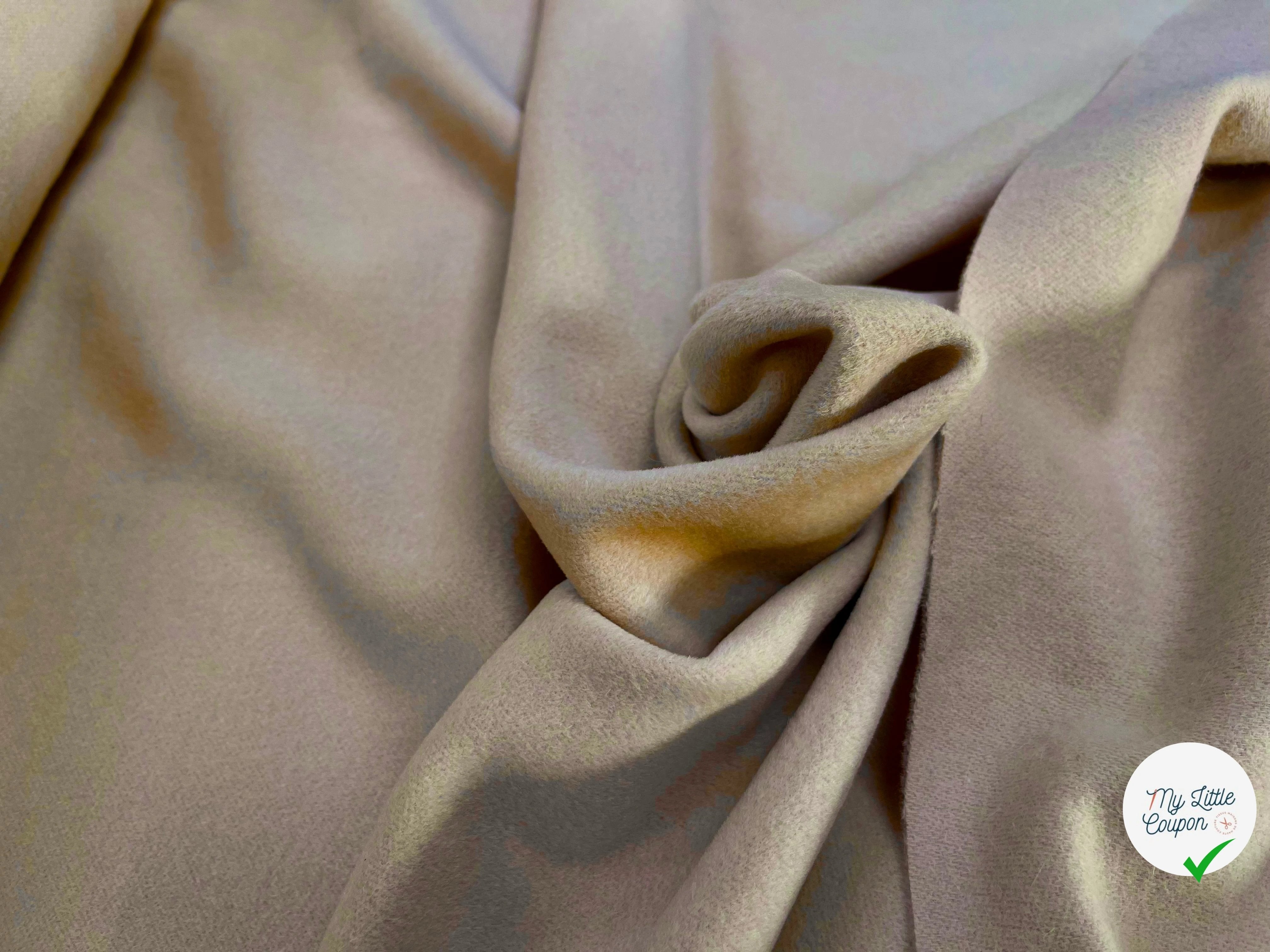 LAINAGE MANTEAU 65% CASHEMERE BEIGE CLAIR - My Little Coupon