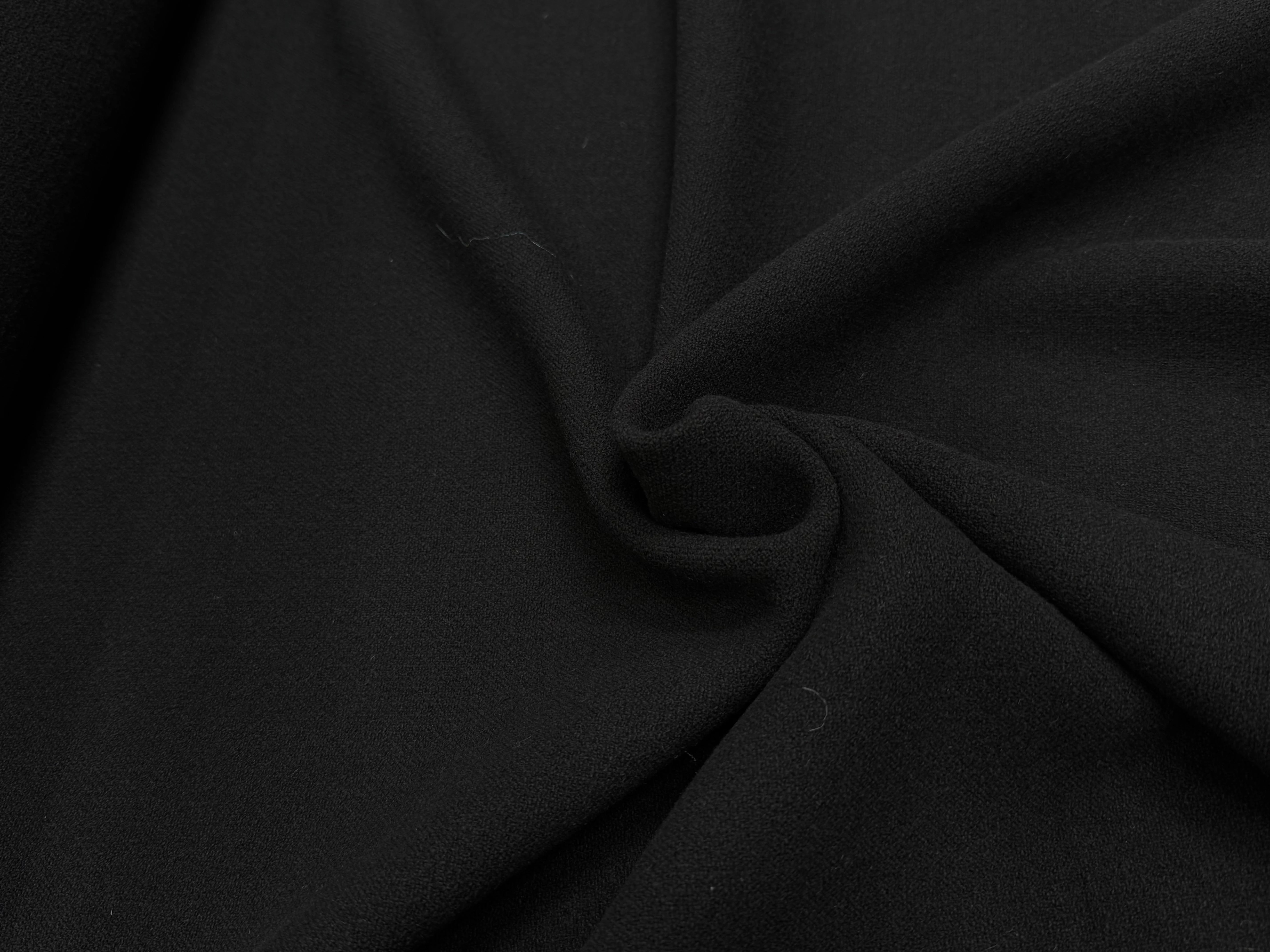LAINAGE MANTEAU ASPECT TRICOT NOIR - My Little Coupon