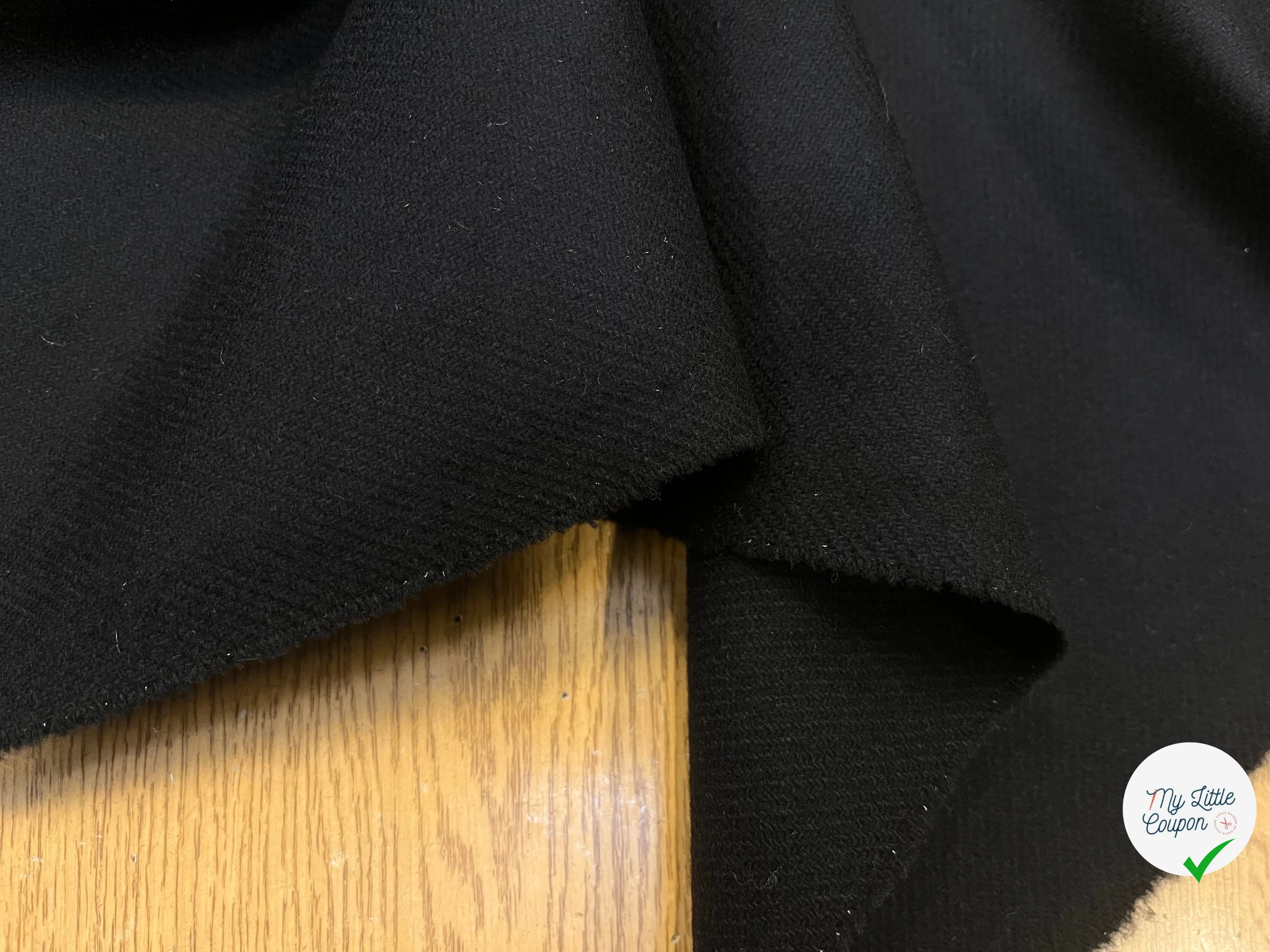 LAINAGE MANTEAU BLACK LOURD 152CM 100% LAINE - My Little Coupon