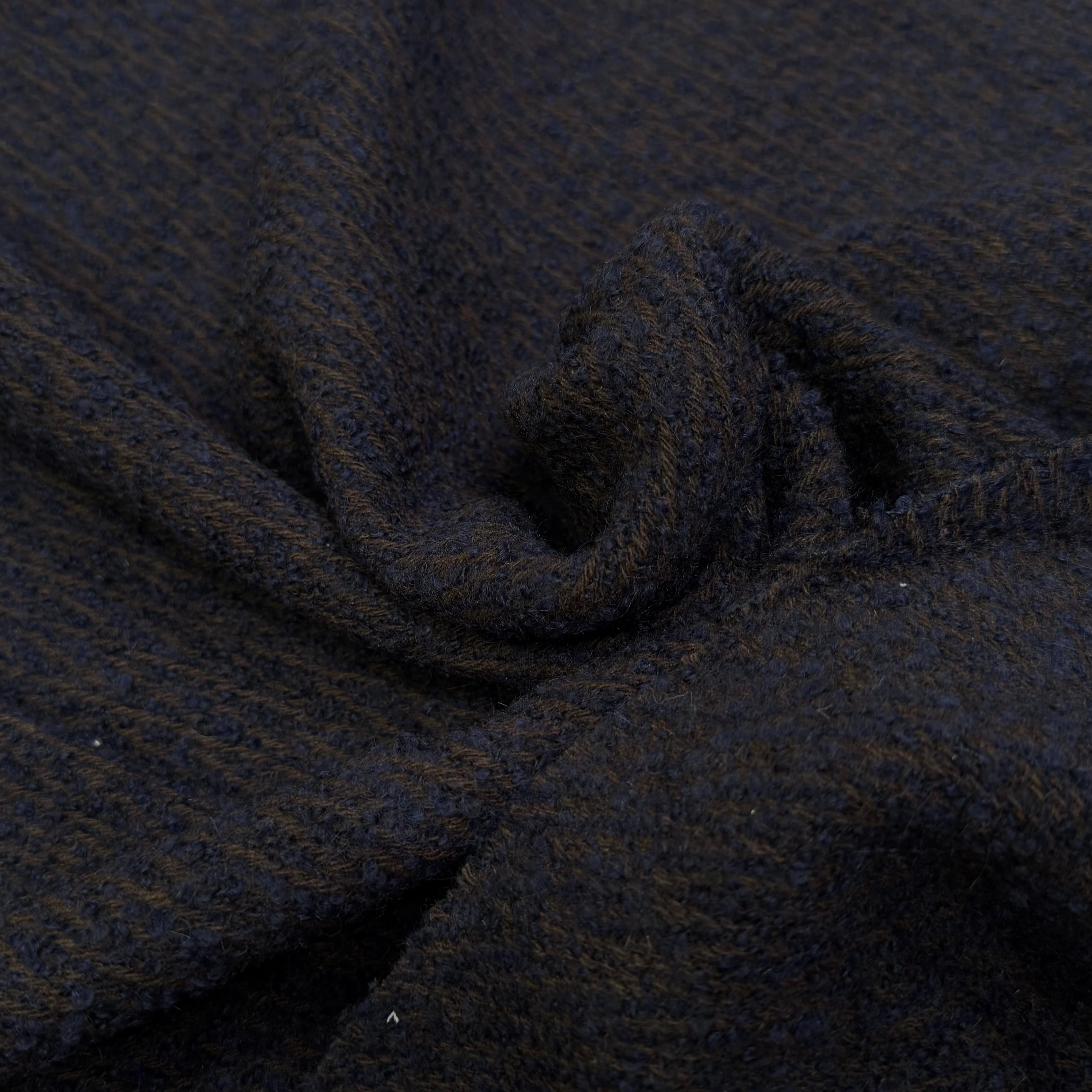 LAINAGE MANTEAU BOUCLETTE BLEU MARRON 10% ALPAGA - My Little Coupon