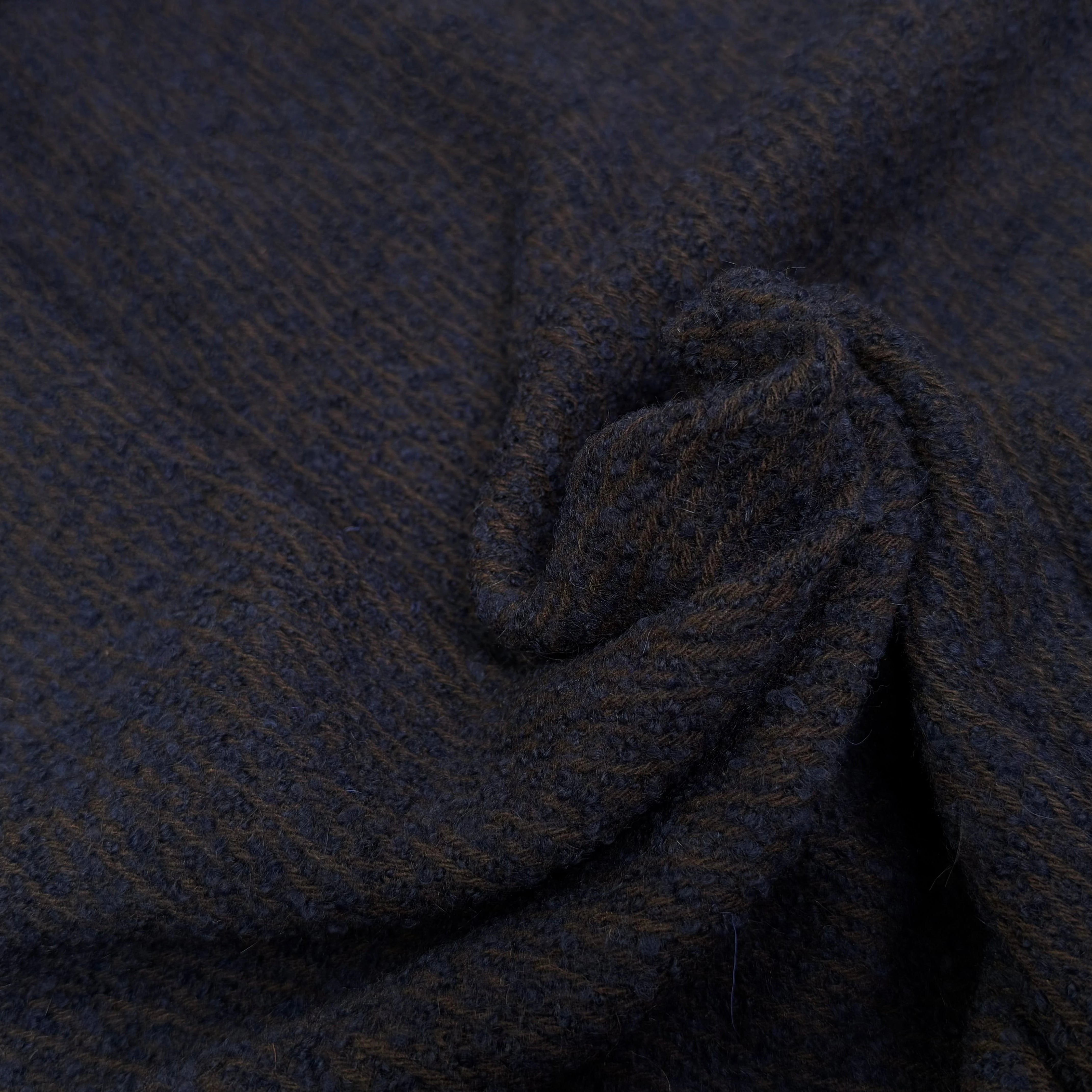 LAINAGE MANTEAU BOUCLETTE BLEU MARRON 10% ALPAGA - My Little Coupon