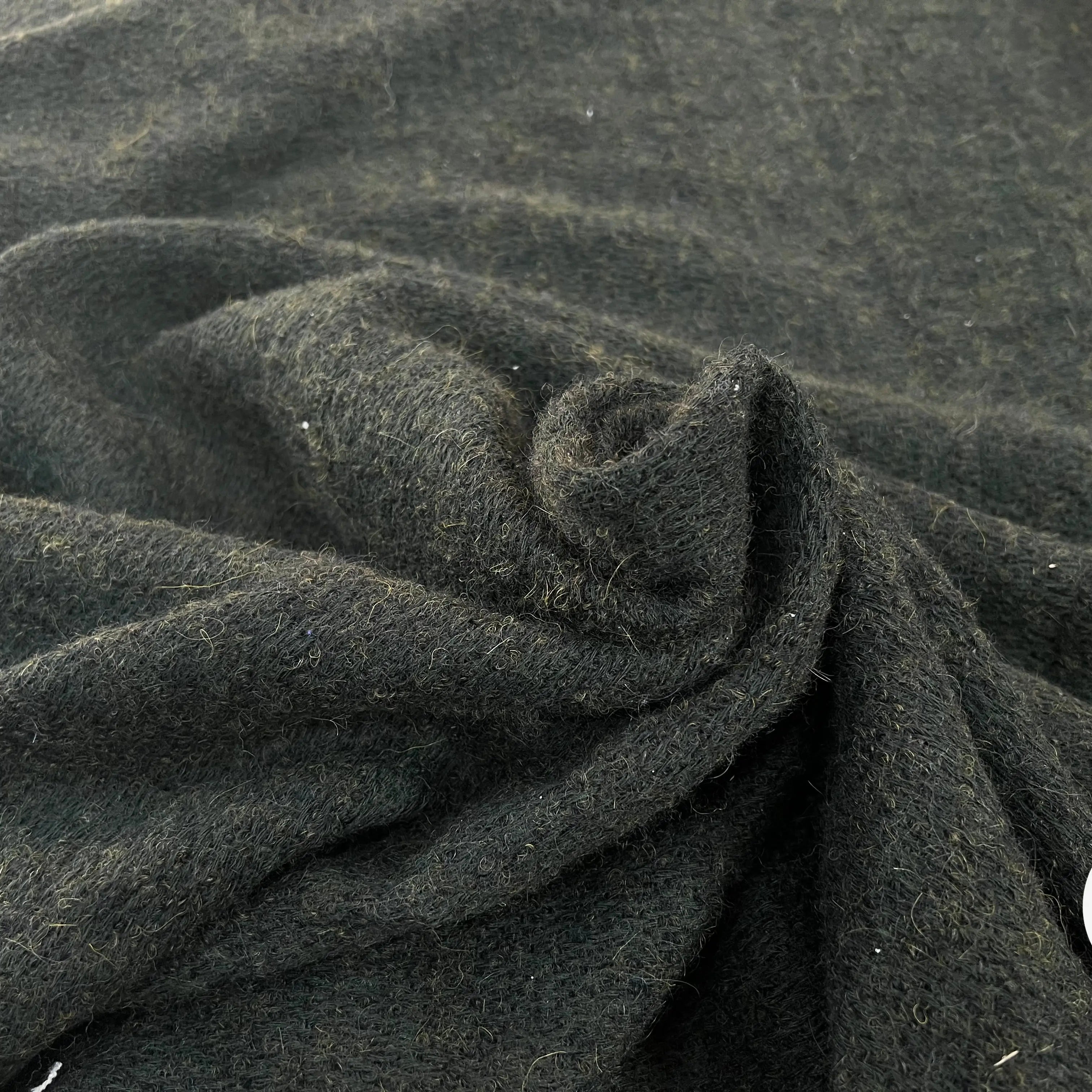 LAINAGE MANTEAU BOUCLETTE LAINE MERINOS KAKI - My Little Coupon