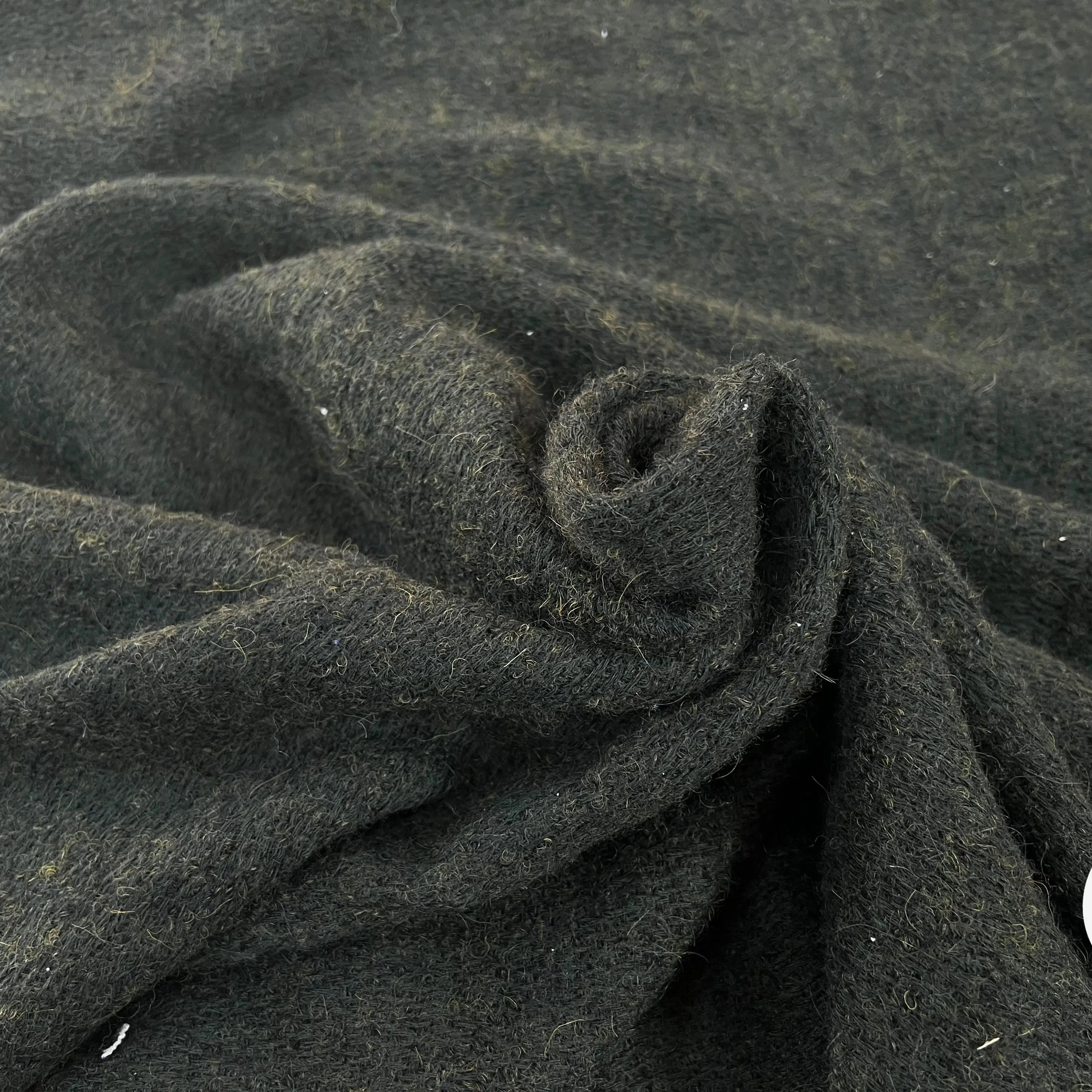 LAINAGE MANTEAU BOUCLETTE LAINE MERINOS KAKI - My Little Coupon