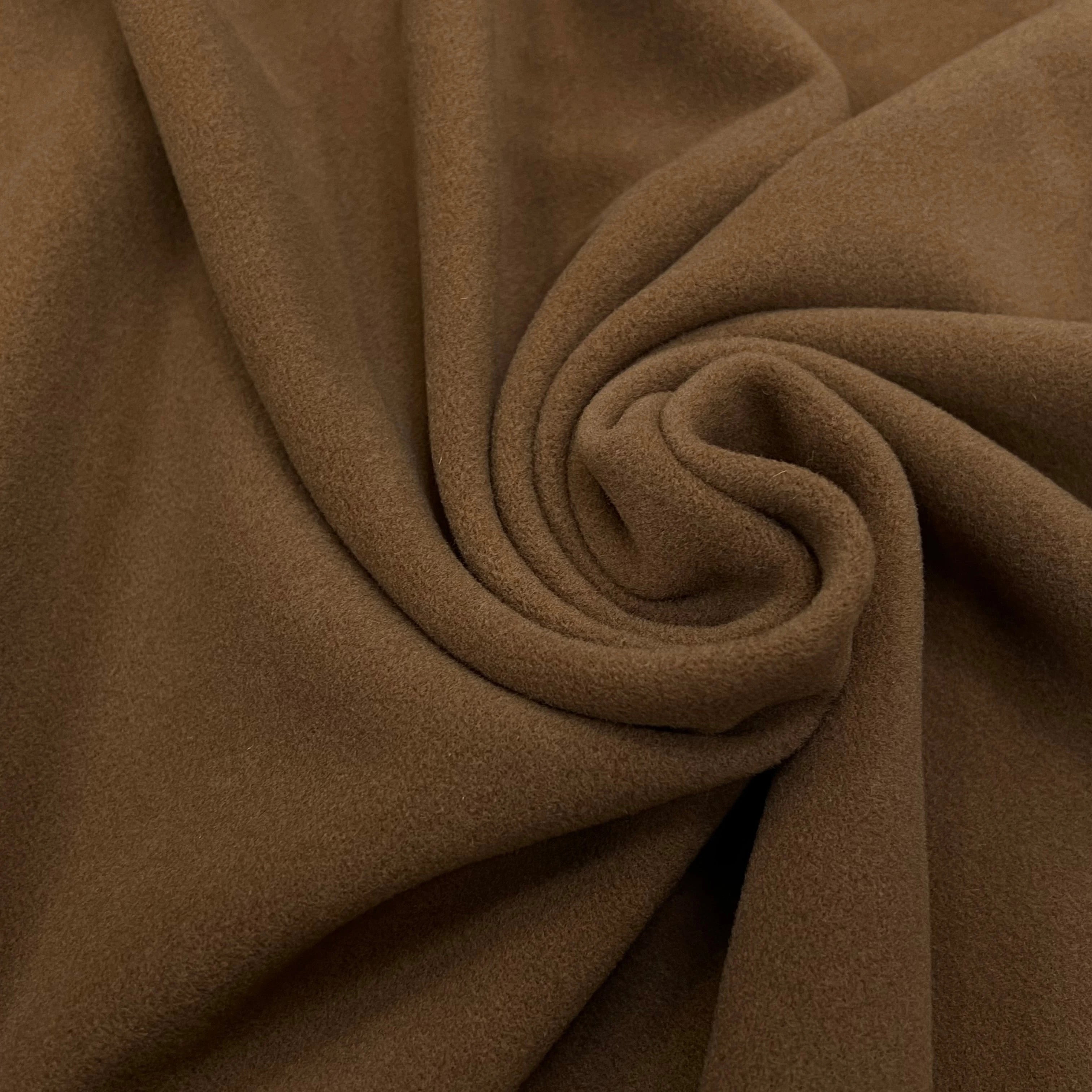 LAINAGE MANTEAU CAMEL FONCÉ 150CM 100% LAINE - My Little Coupon