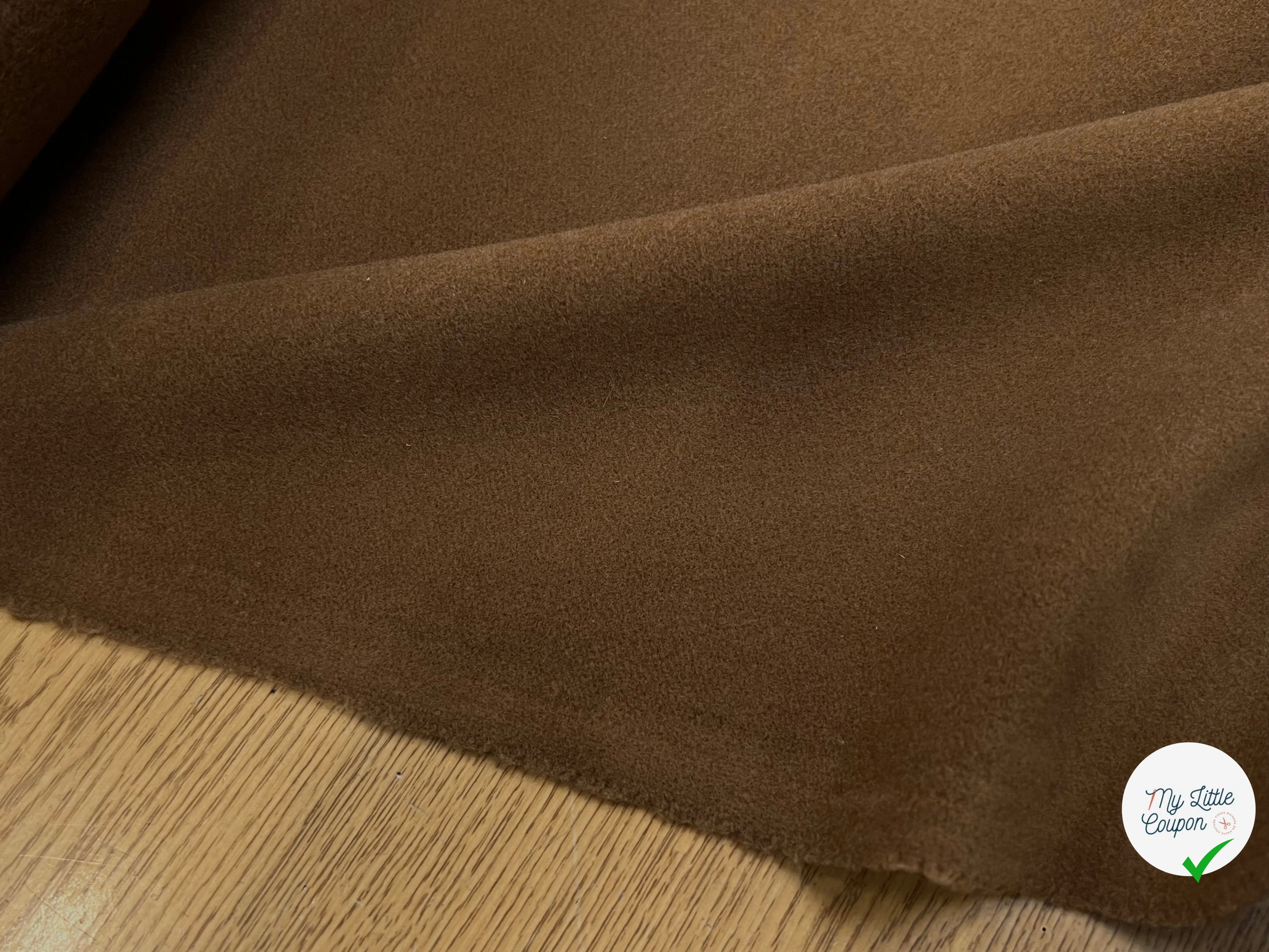 LAINAGE MANTEAU CAMEL FONCÉ 150CM 100% LAINE - My Little Coupon