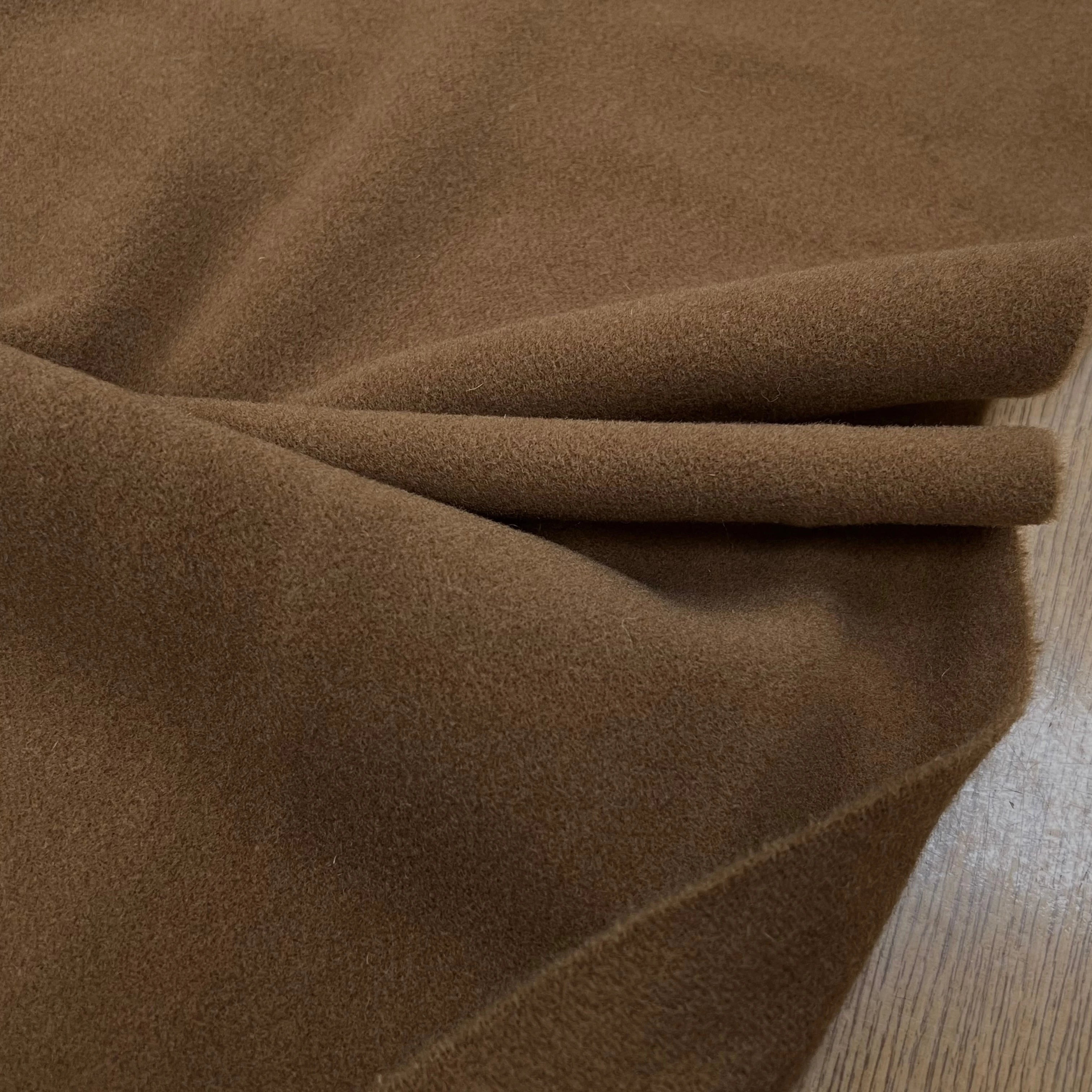 LAINAGE MANTEAU CAMEL FONCÉ 150CM 100% LAINE - My Little Coupon