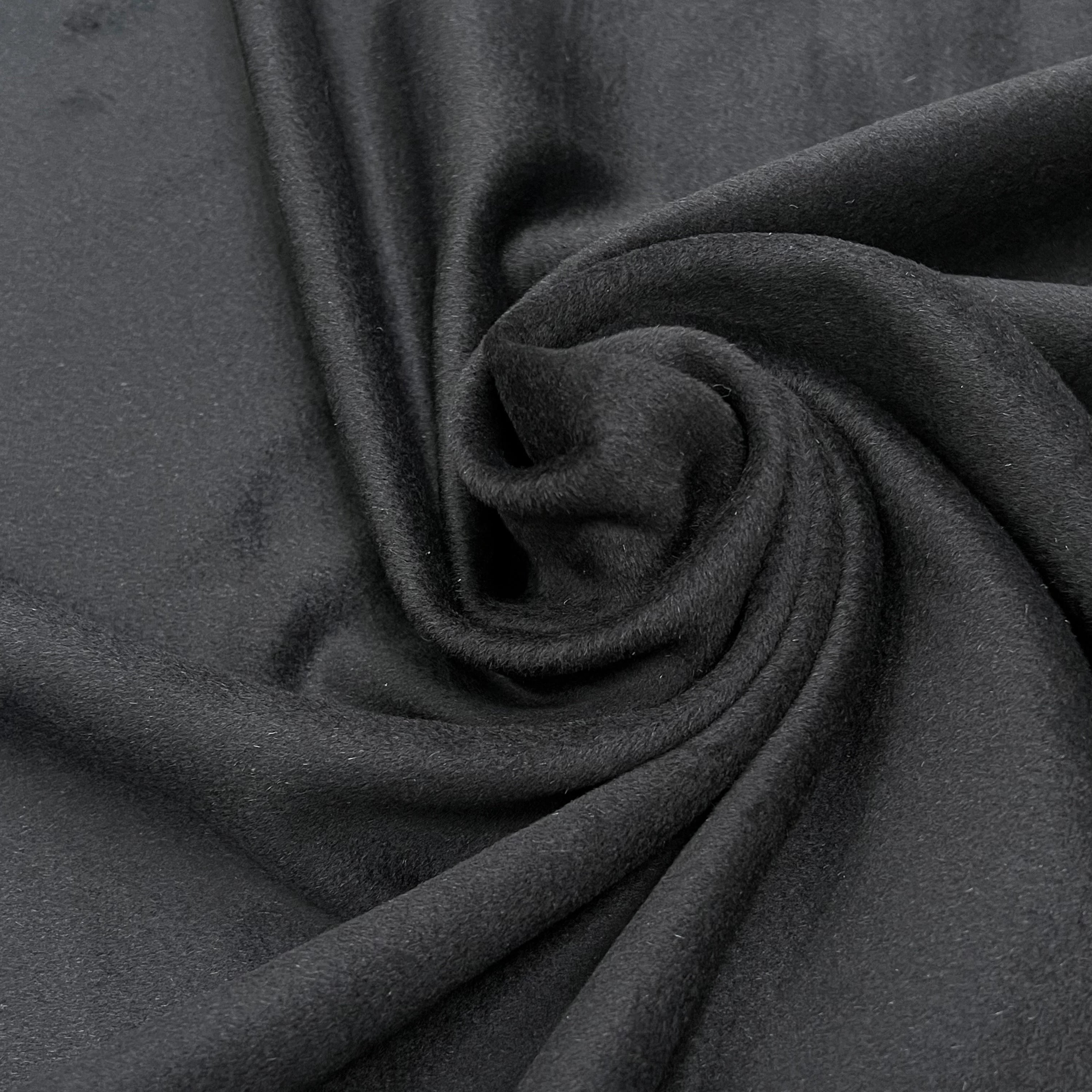 LAINAGE MANTEAU CASHEMIRE DOUX NOIR 100% CASHEMIRE - My Little Coupon