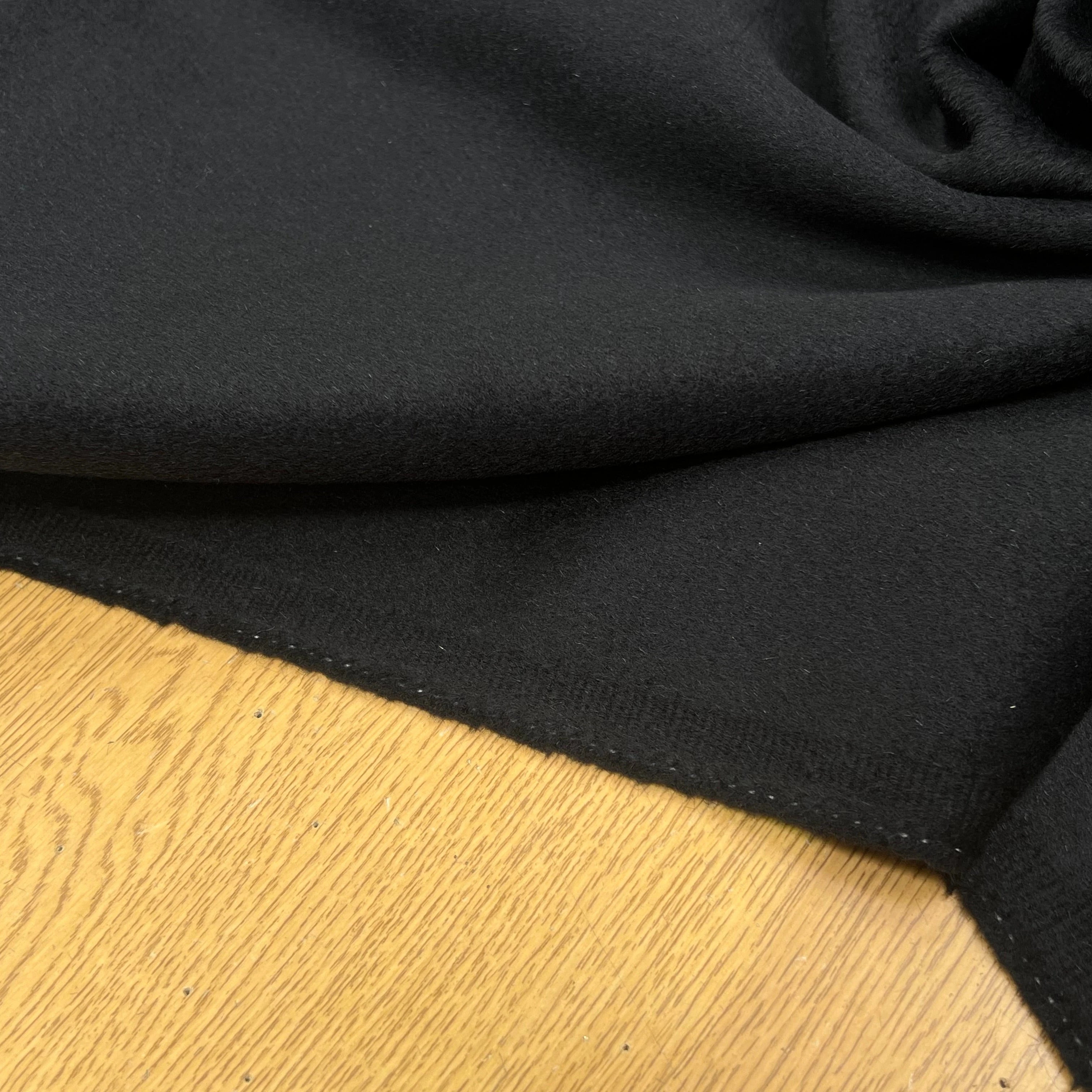 LAINAGE MANTEAU CASHEMIRE DOUX NOIR 100% CASHEMIRE - My Little Coupon