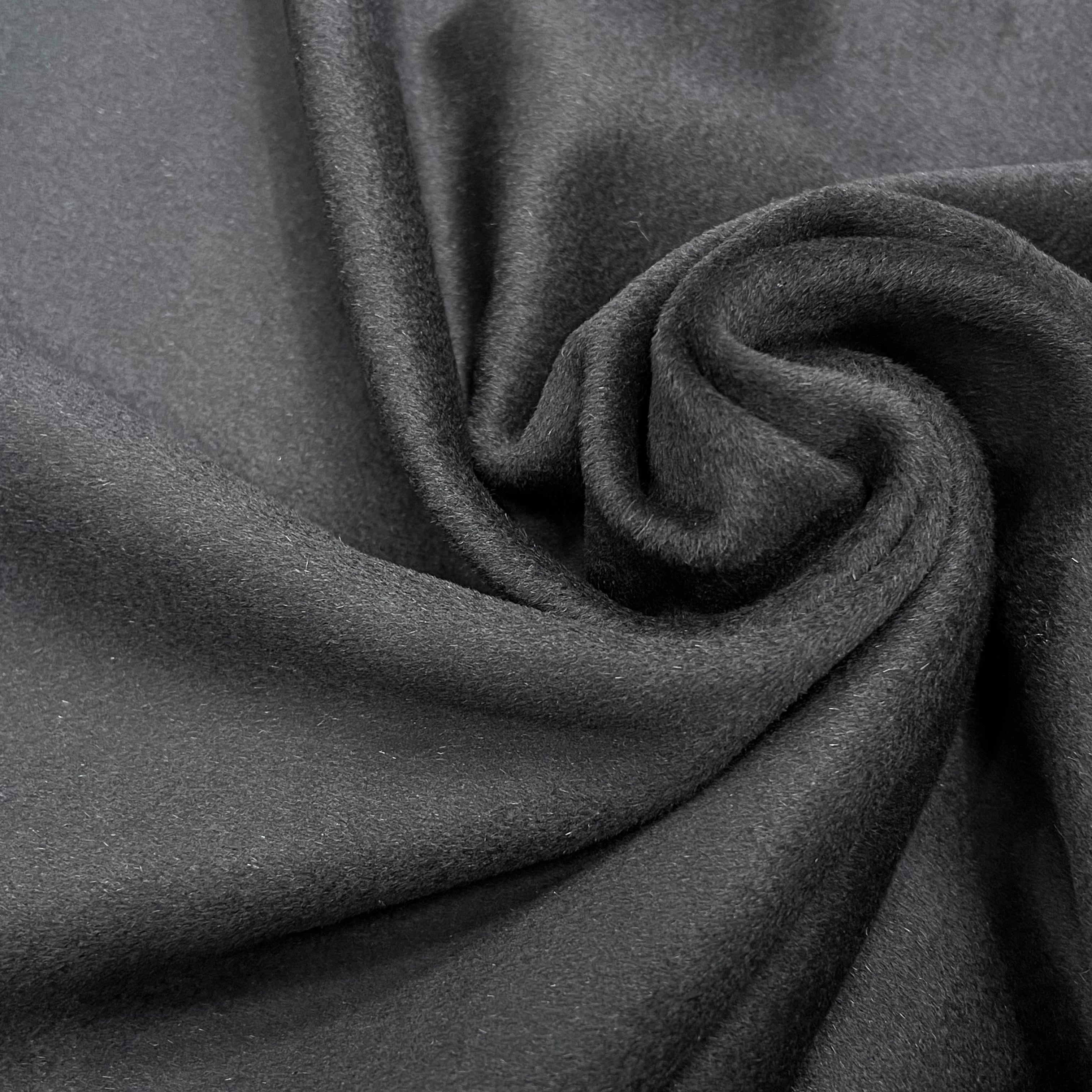 LAINAGE MANTEAU CASHEMIRE DOUX NOIR 100% CASHEMIRE - My Little Coupon